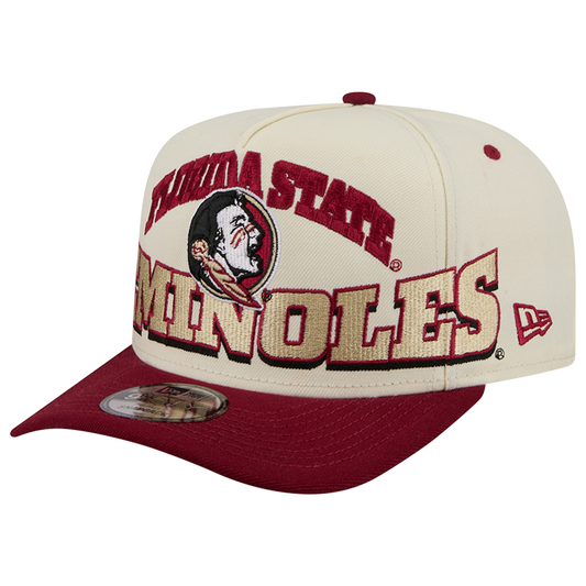 New Era Florida State 26 9FIFTY A-Frame Cap - Men's - Tan/Red/Gold