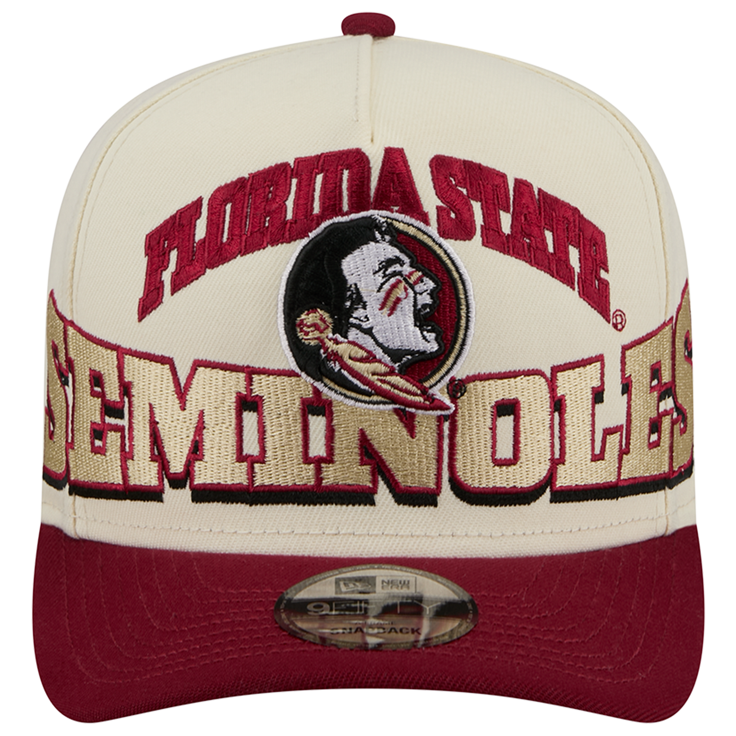 New Era Florida State 26 9FIFTY A-Frame Cap - Men's - Tan/Red/Gold