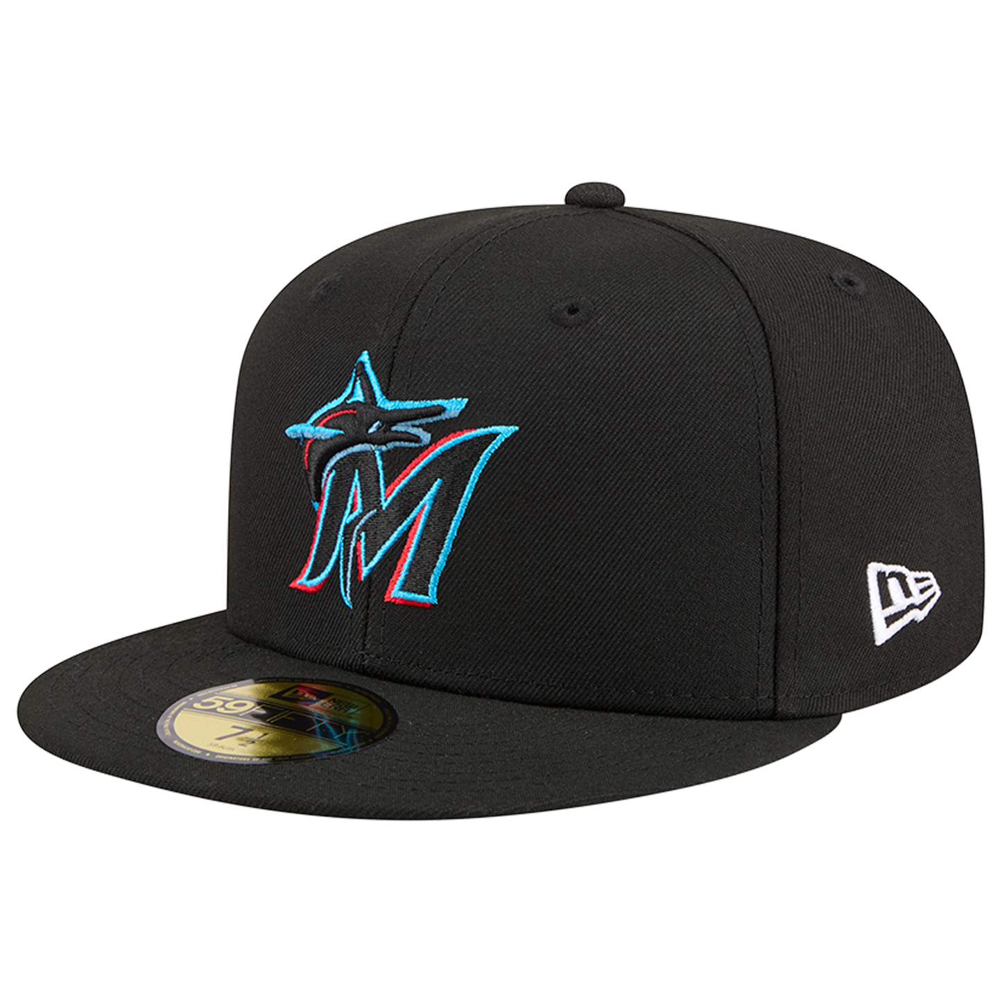 New Era Marlins MLB26 JRD 5950 Cap - Men's - Black/Teal/Pink