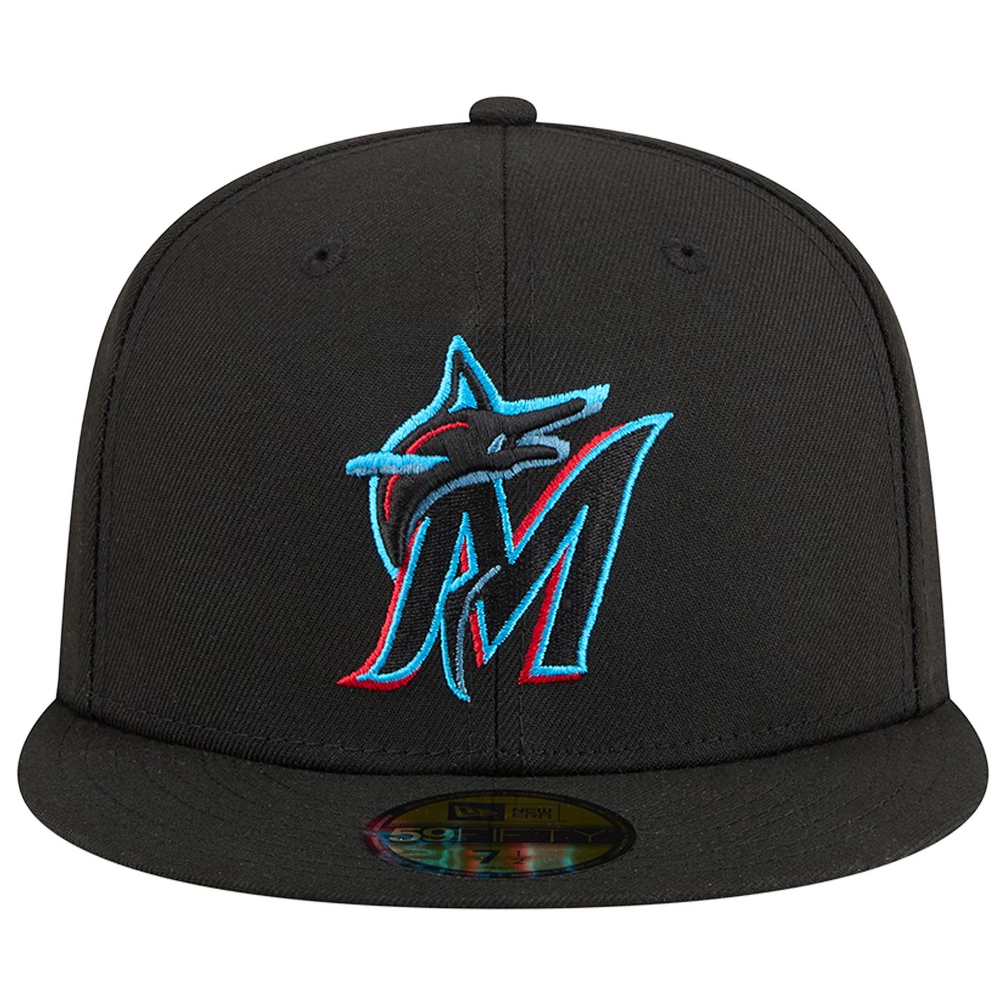 New Era Marlins MLB26 JRD 5950 Cap - Men's - Black/Teal/Pink