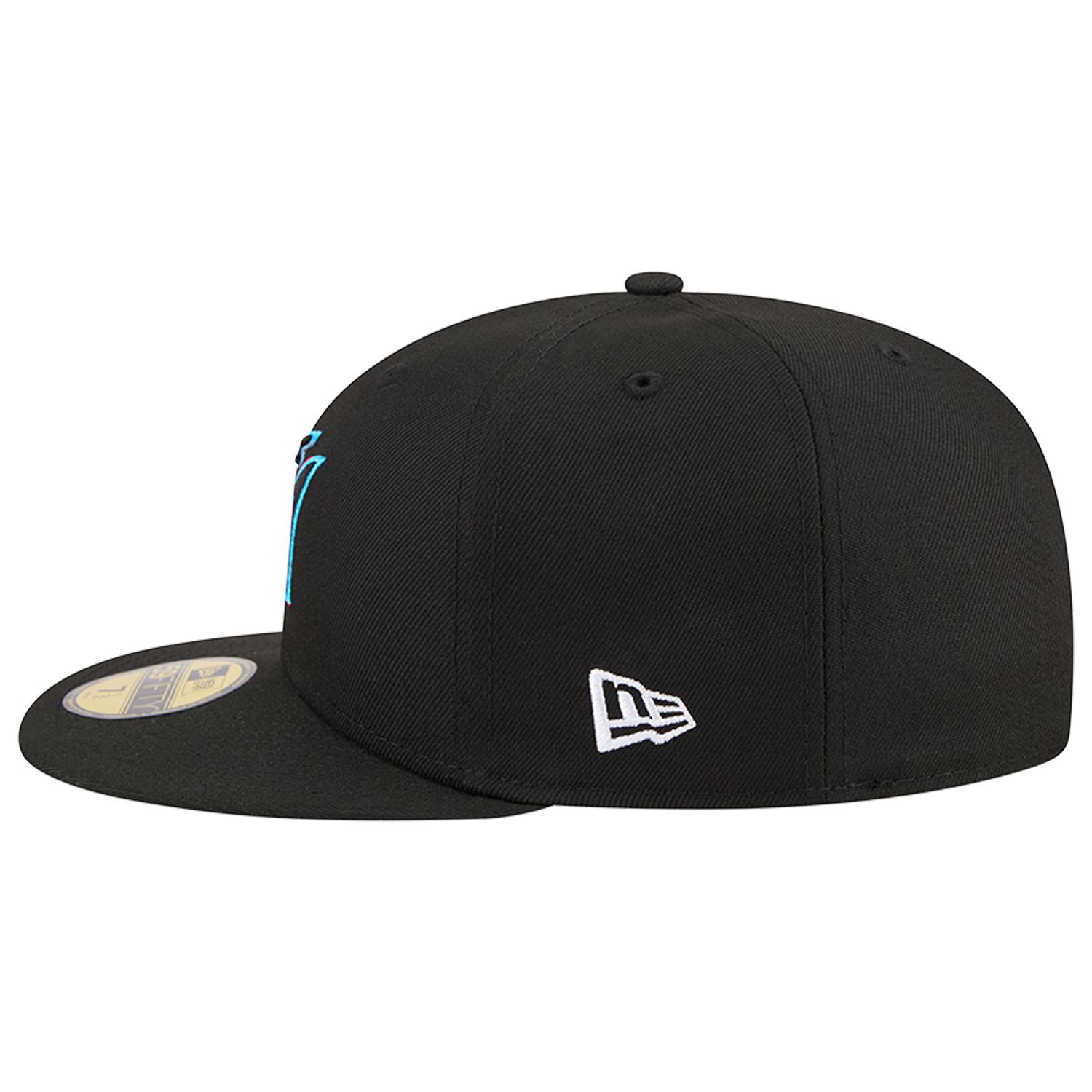 New Era Marlins MLB26 JRD 5950 Cap - Men's - Black/Teal/Pink