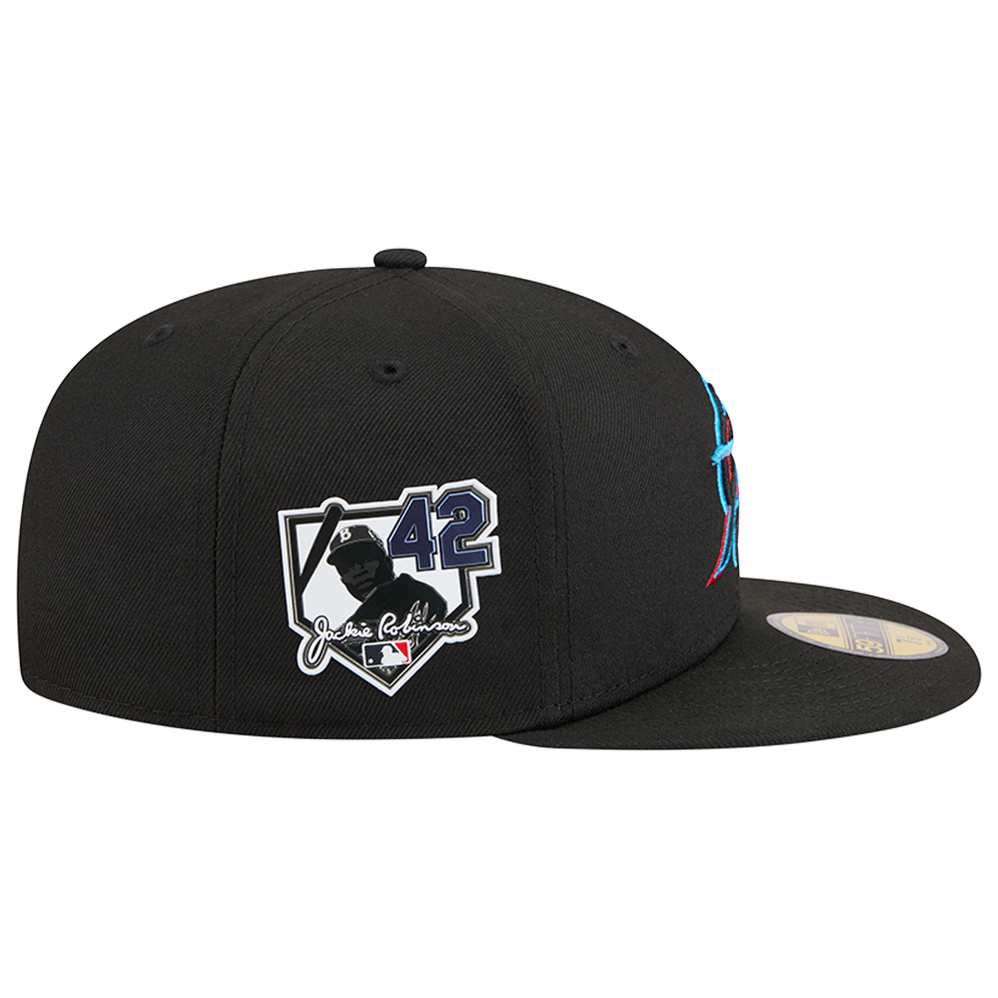 New Era Marlins MLB26 JRD 5950 Cap - Men's - Black/Teal/Pink