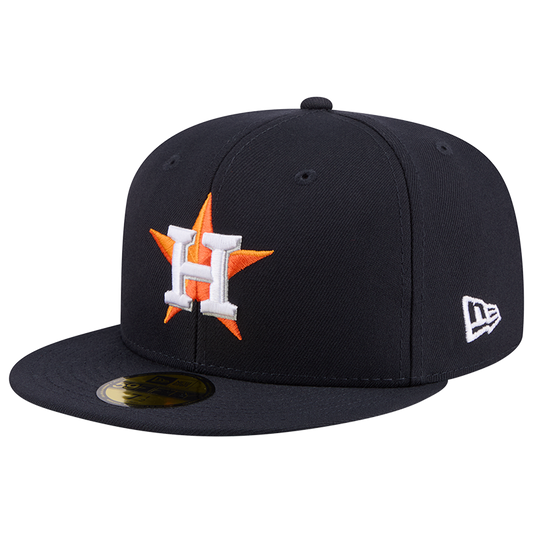 New Era Astros MLB26 JRD 5950 Cap - Men's - Navy/Orange