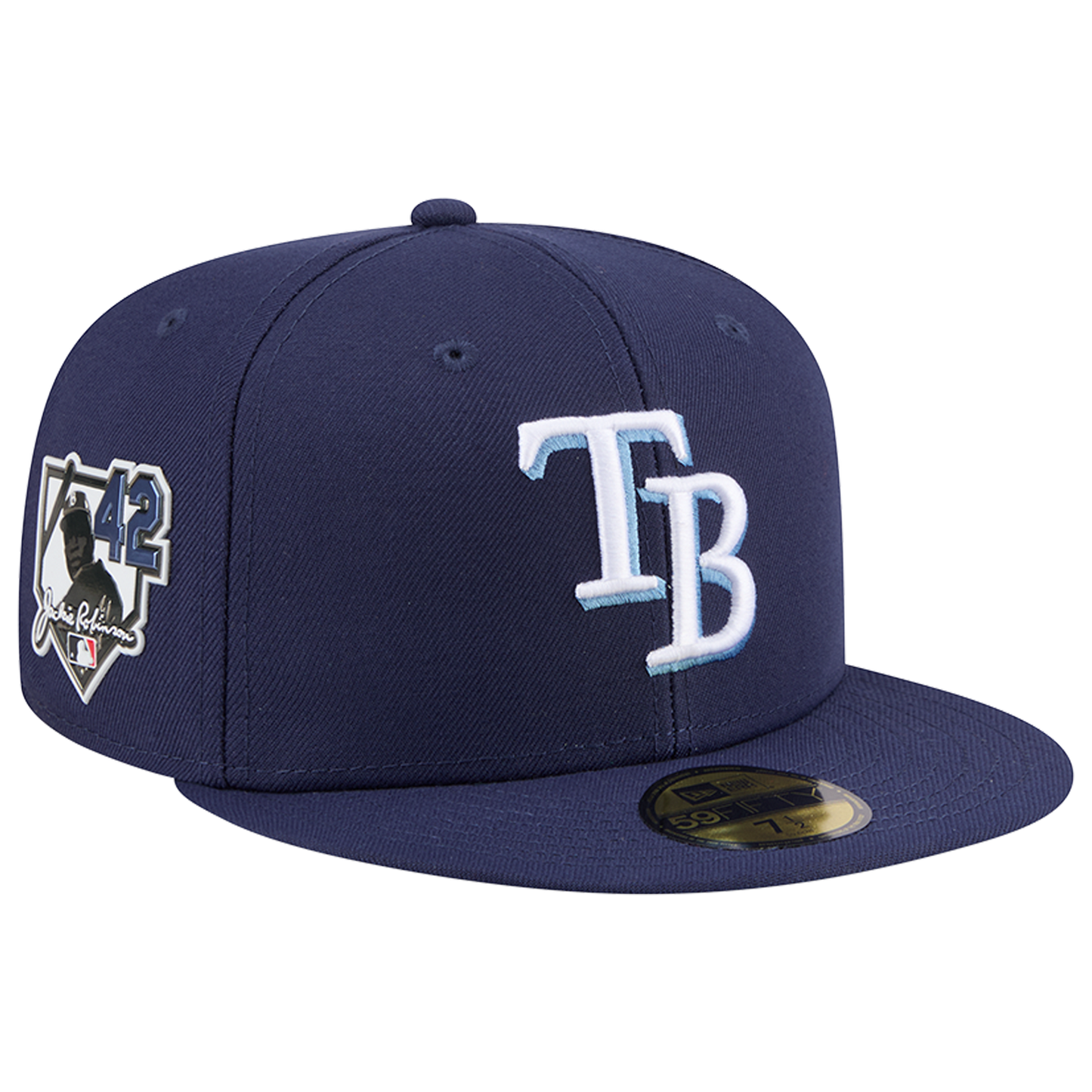 New Era Rays MLB26 JRD 5950 Cap - Men's - Navy/White/Carolina