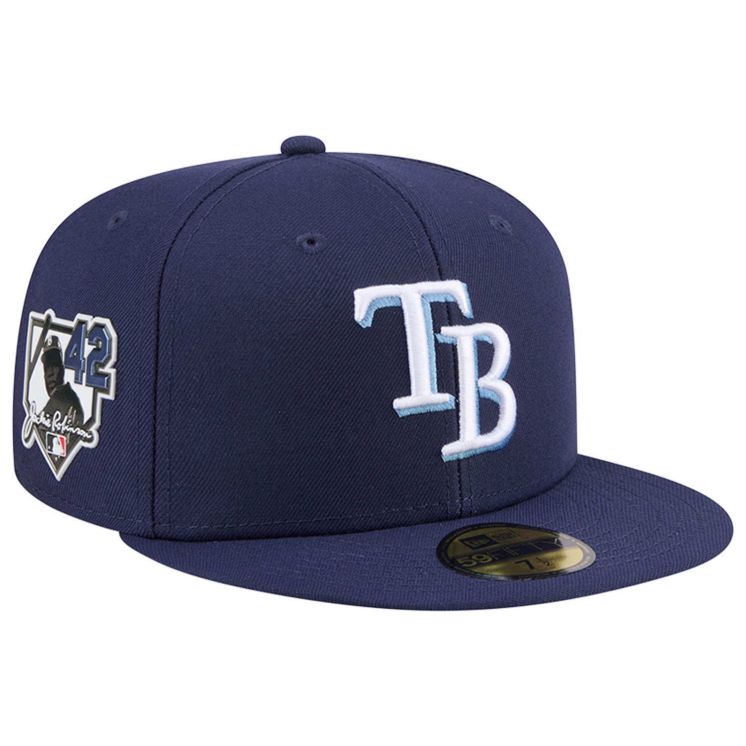 New Era Rays MLB26 JRD 5950 Cap - Men's - Navy/White/Carolina