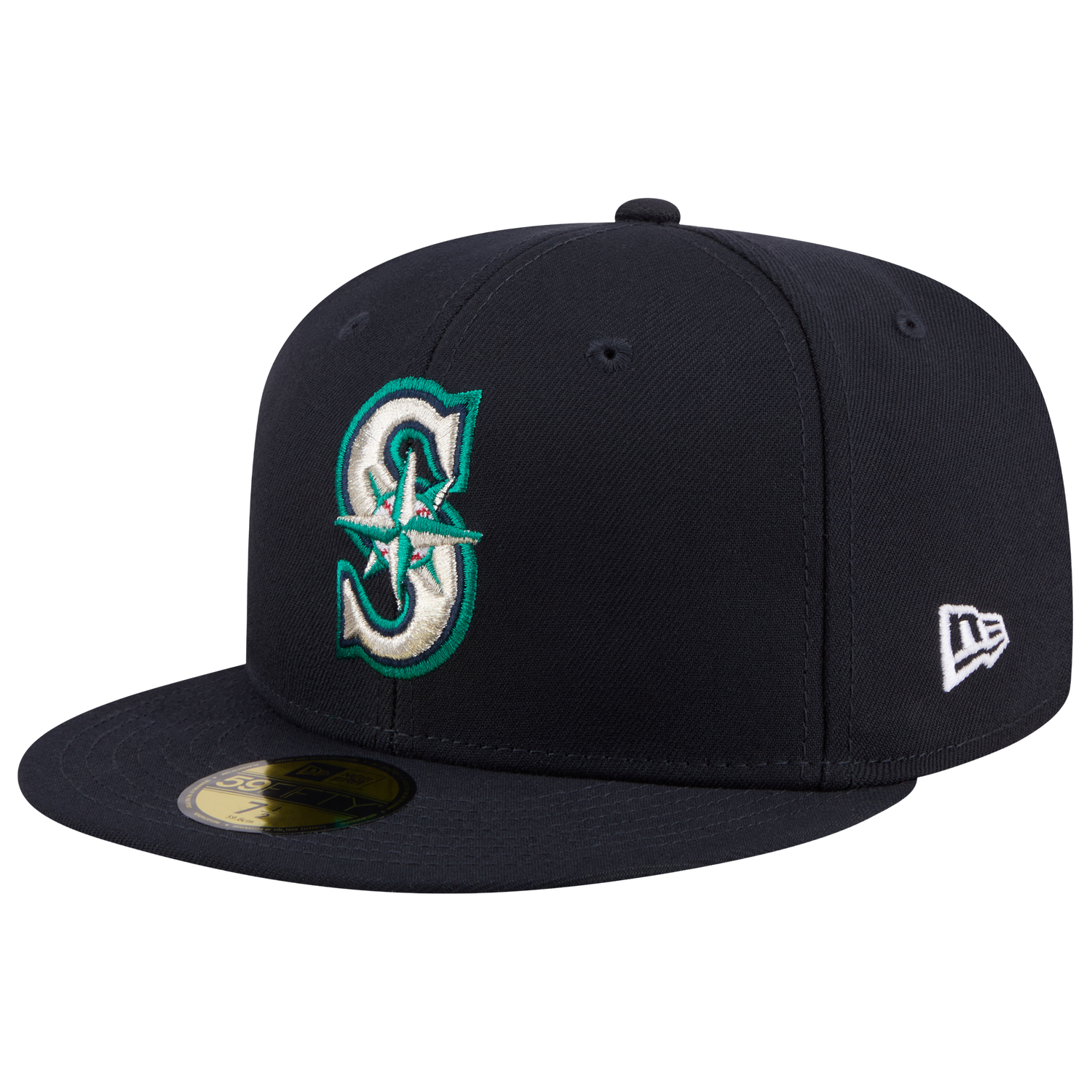 New Era Mariners MLB26 JRD 5950 Cap - Men's - Silver/Navy/Green