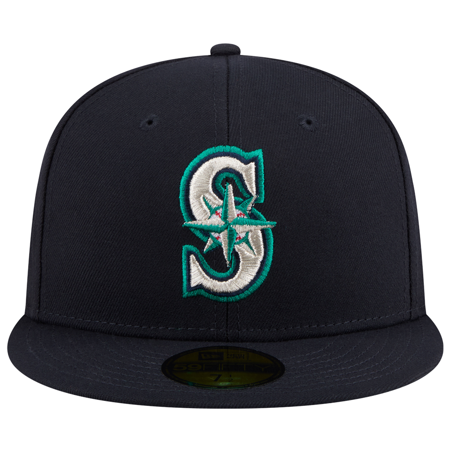 New Era Mariners MLB26 JRD 5950 Cap - Men's - Silver/Navy/Green