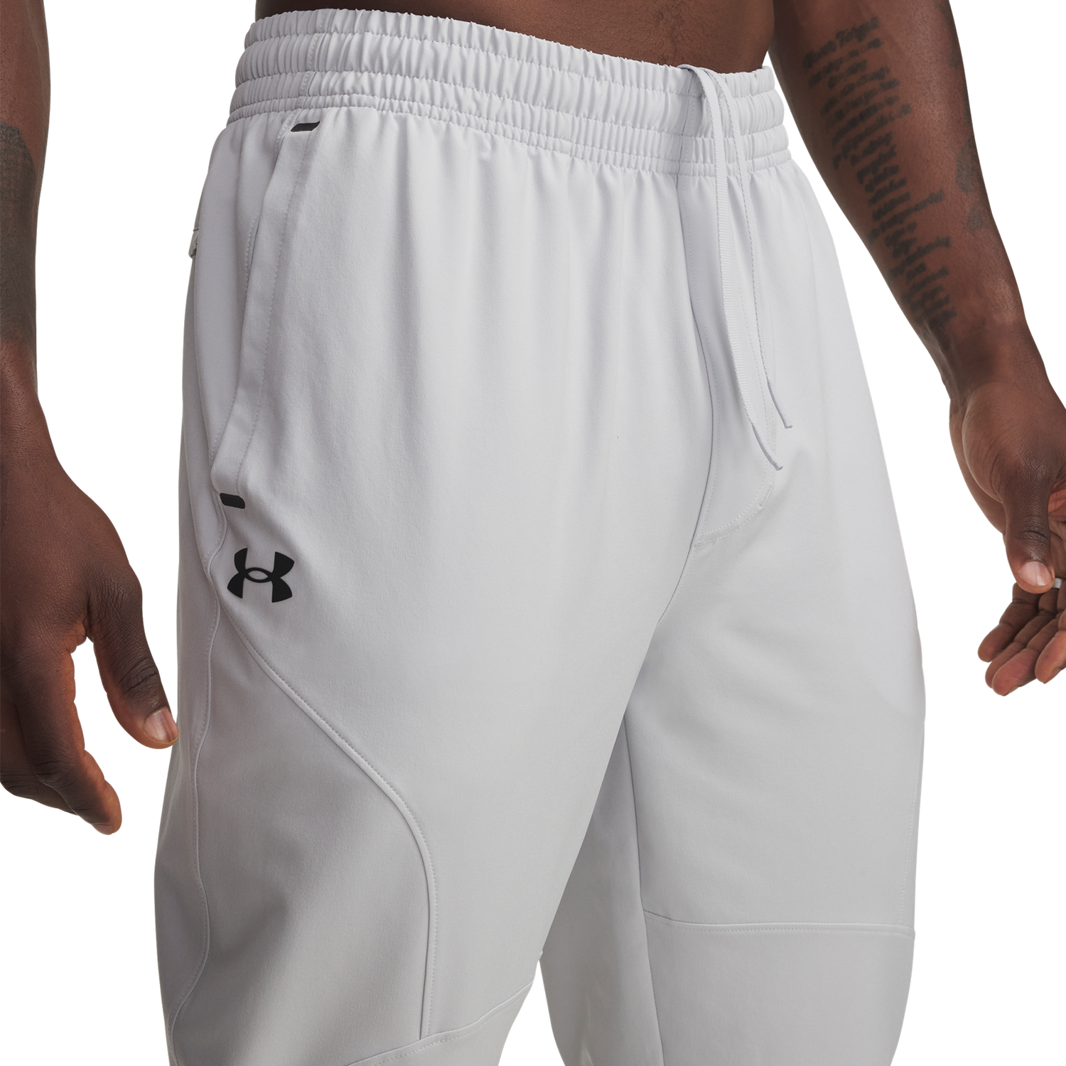 Under Armour Unstoppable Tapered Pants - Men's - Black/Halo Gray