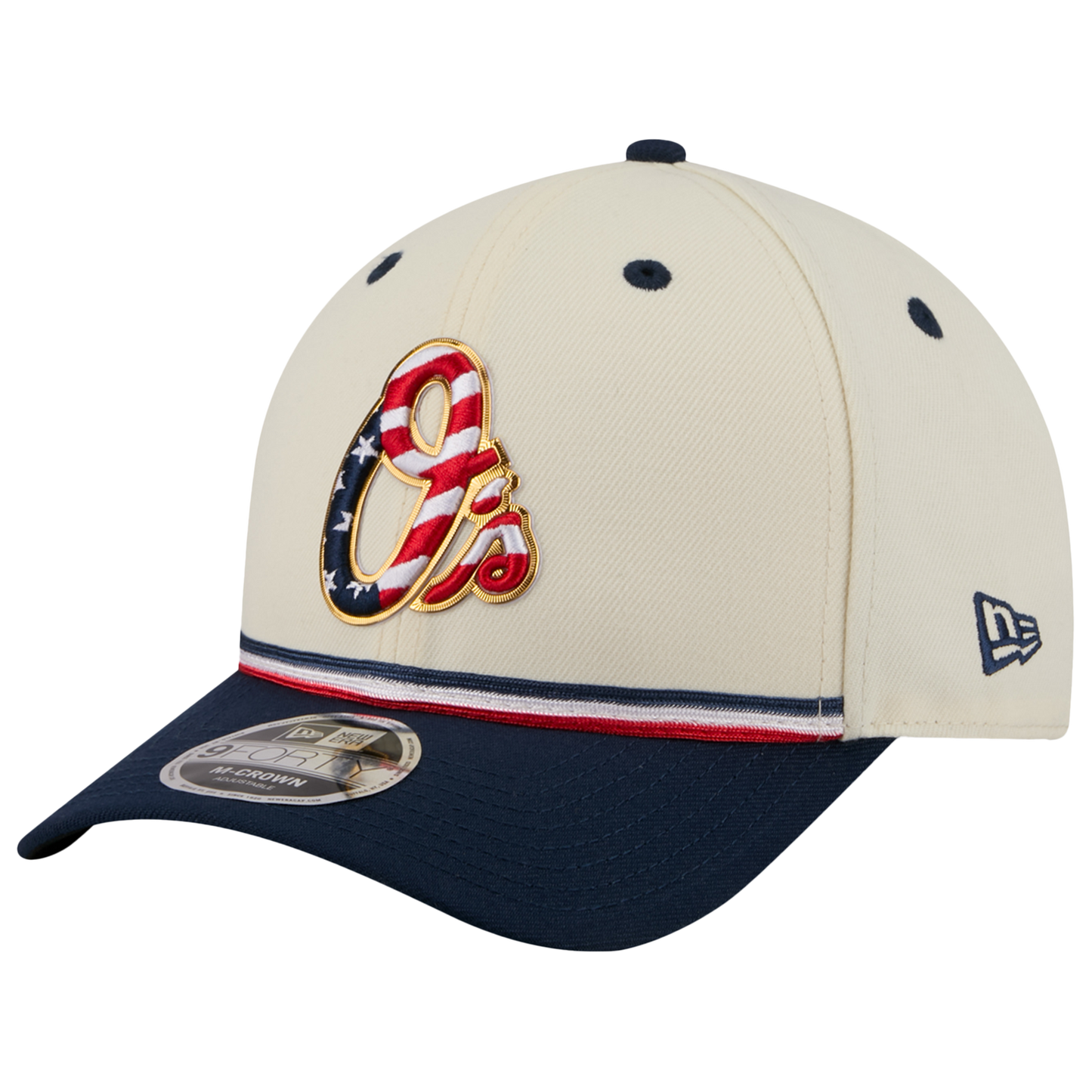 New Era Orioles MLB26 July 4 940MC Cap - Men's - Blue/Red/Tan