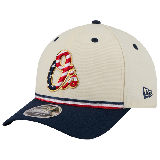 New Era Orioles MLB26 July 4 940MC Cap - Men's - Blue/Red/Tan