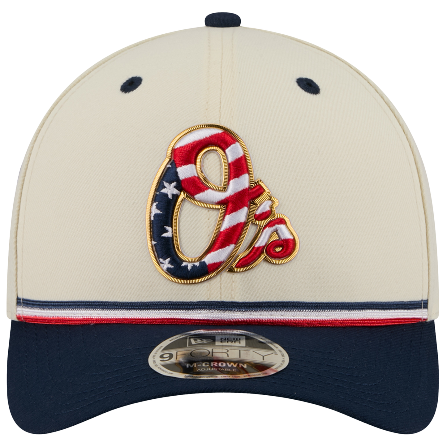 New Era Orioles MLB26 July 4 940MC Cap - Men's - Blue/Red/Tan