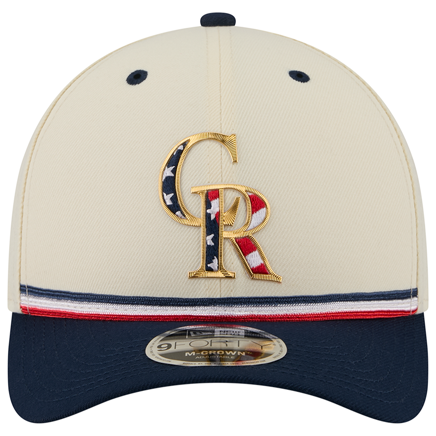 New Era Rockies MLB26 July 4 940MC Cap - Men's - Blue/Red/Tan