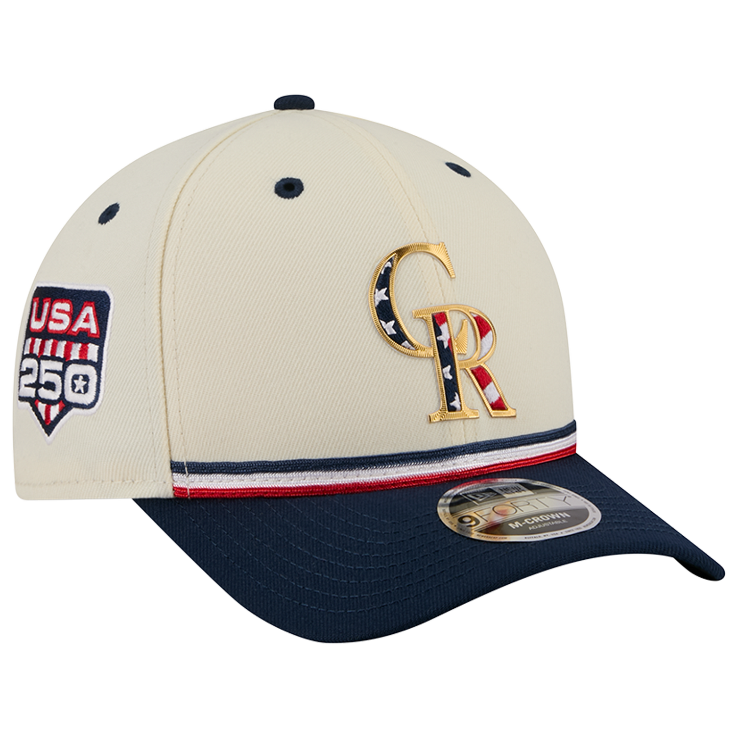 New Era Rockies MLB26 July 4 940MC Cap - Men's - Blue/Red/Tan