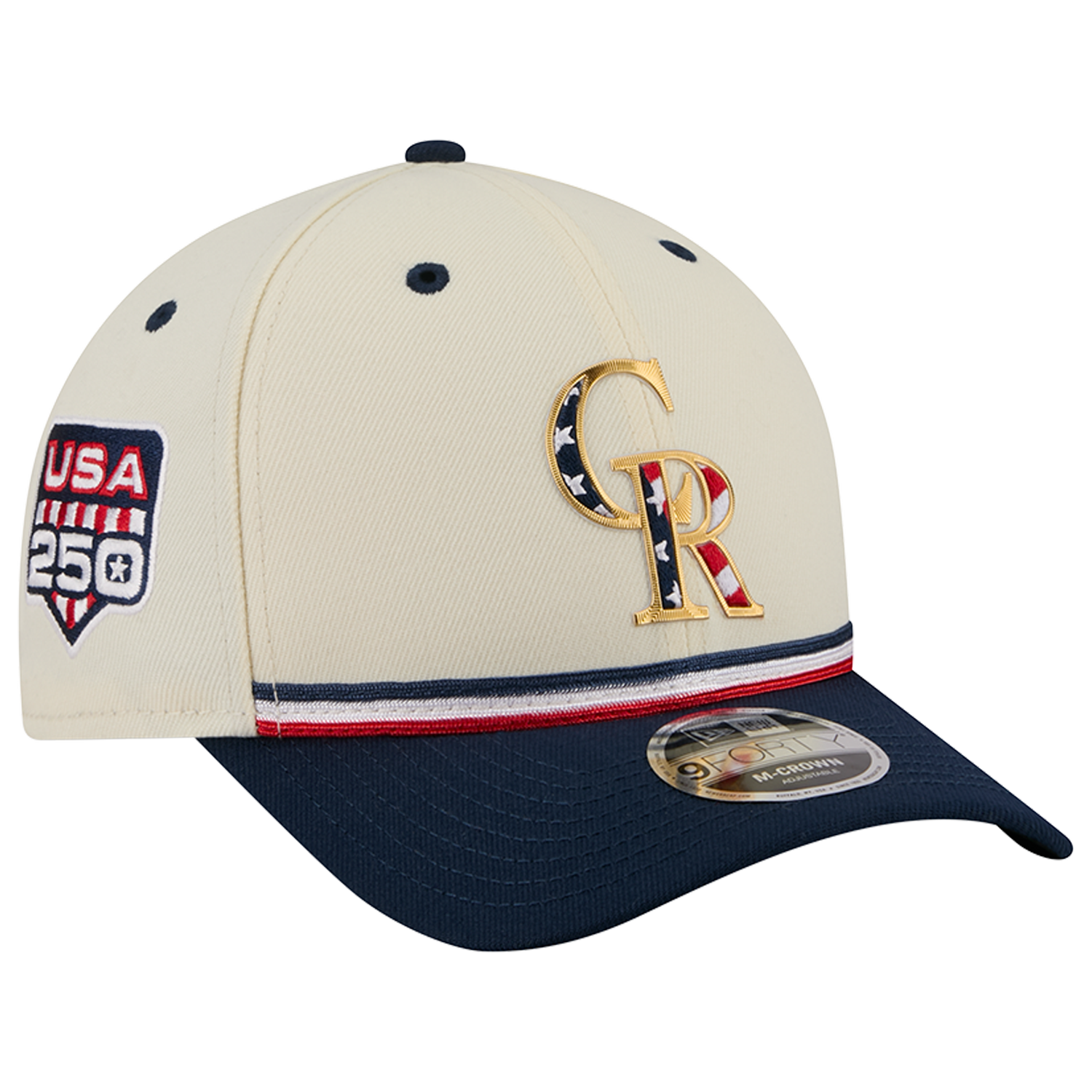 New Era Rockies MLB26 July 4 940MC Cap - Men's - Blue/Red/Tan