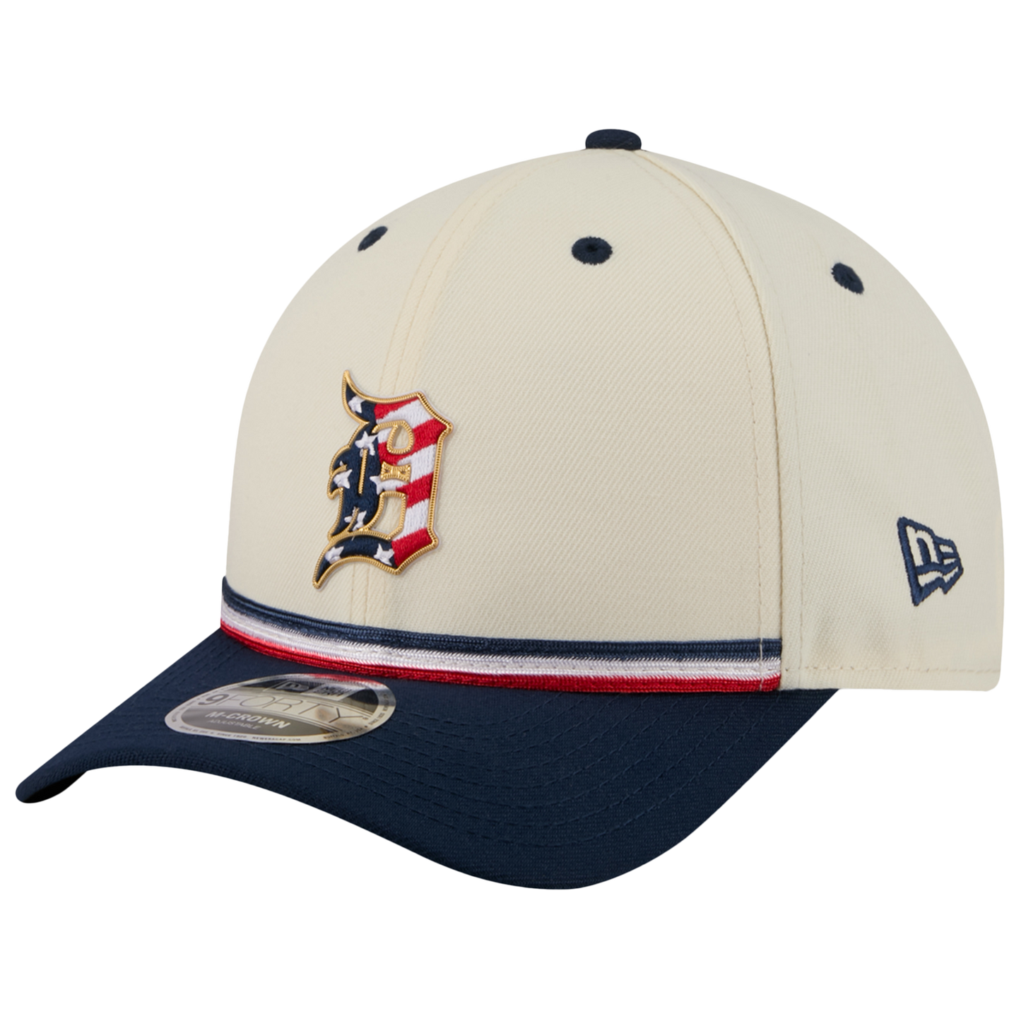 New Era Tigers MLB26 July 4 940MC Cap - Men's - Red/Tan/Blue