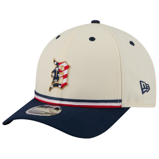 New Era Tigers MLB26 July 4 940MC Cap - Men's - Red/Tan/Blue