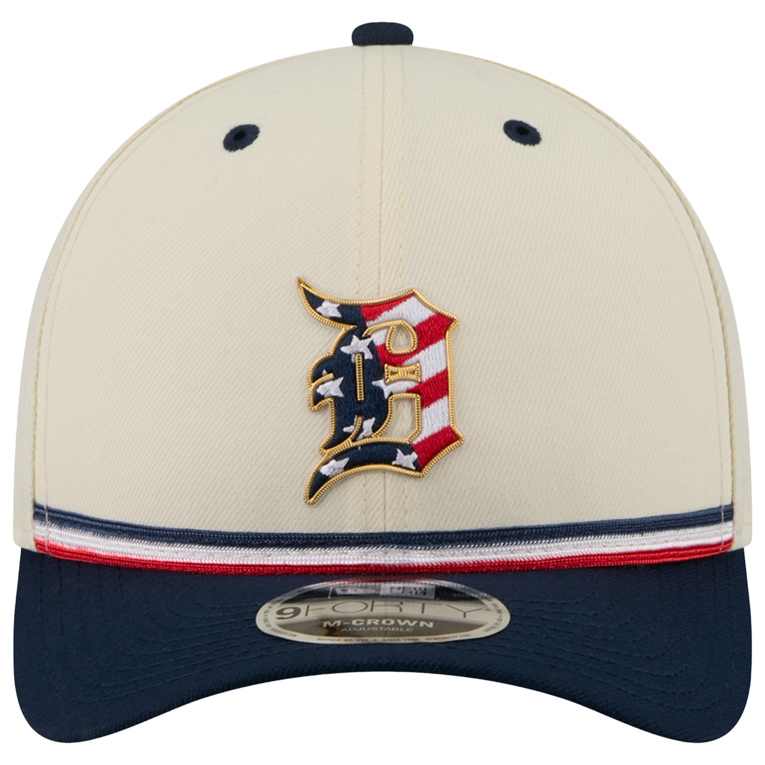 New Era Tigers MLB26 July 4 940MC Cap - Men's - Red/Tan/Blue