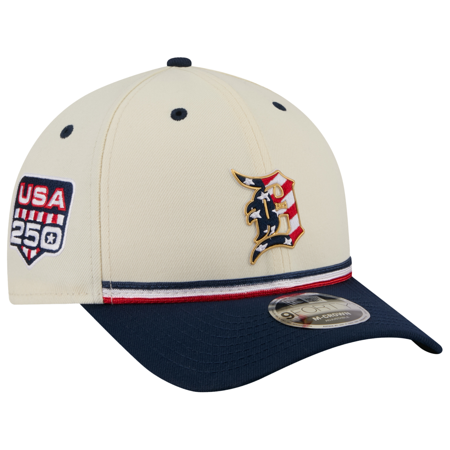 New Era Tigers MLB26 July 4 940MC Cap - Men's - Red/Tan/Blue