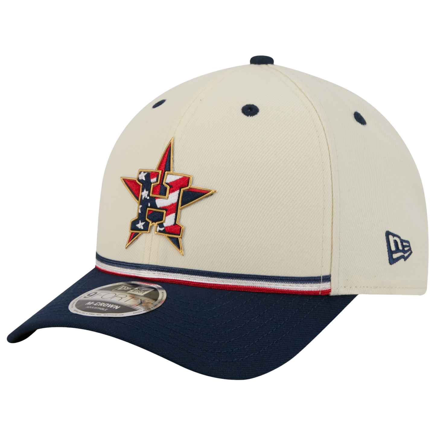 New Era Astros MLB26 July 4 940MC Cap - Men's - Blue/Red/Tan
