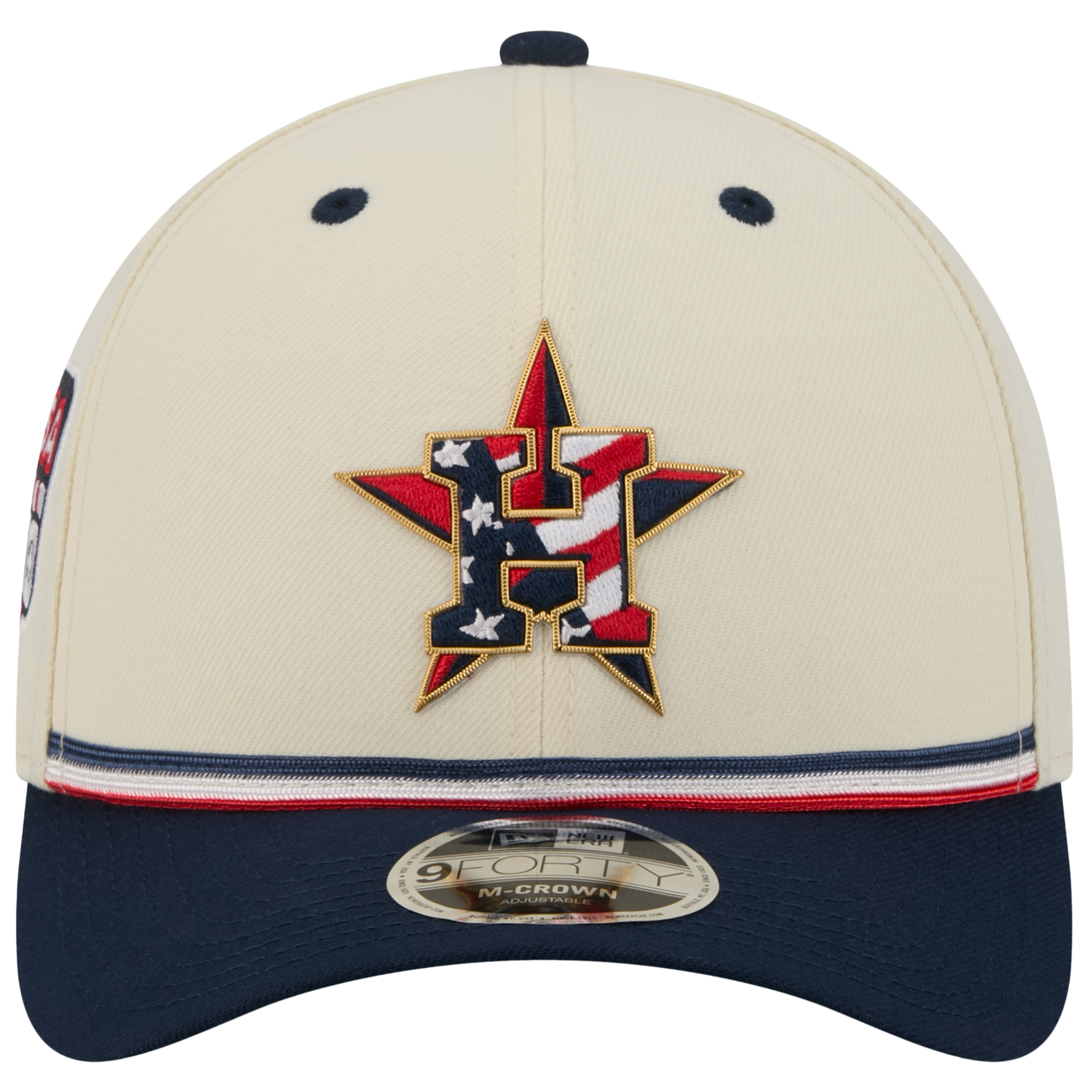 New Era Astros MLB26 July 4 940MC Cap - Men's - Blue/Red/Tan