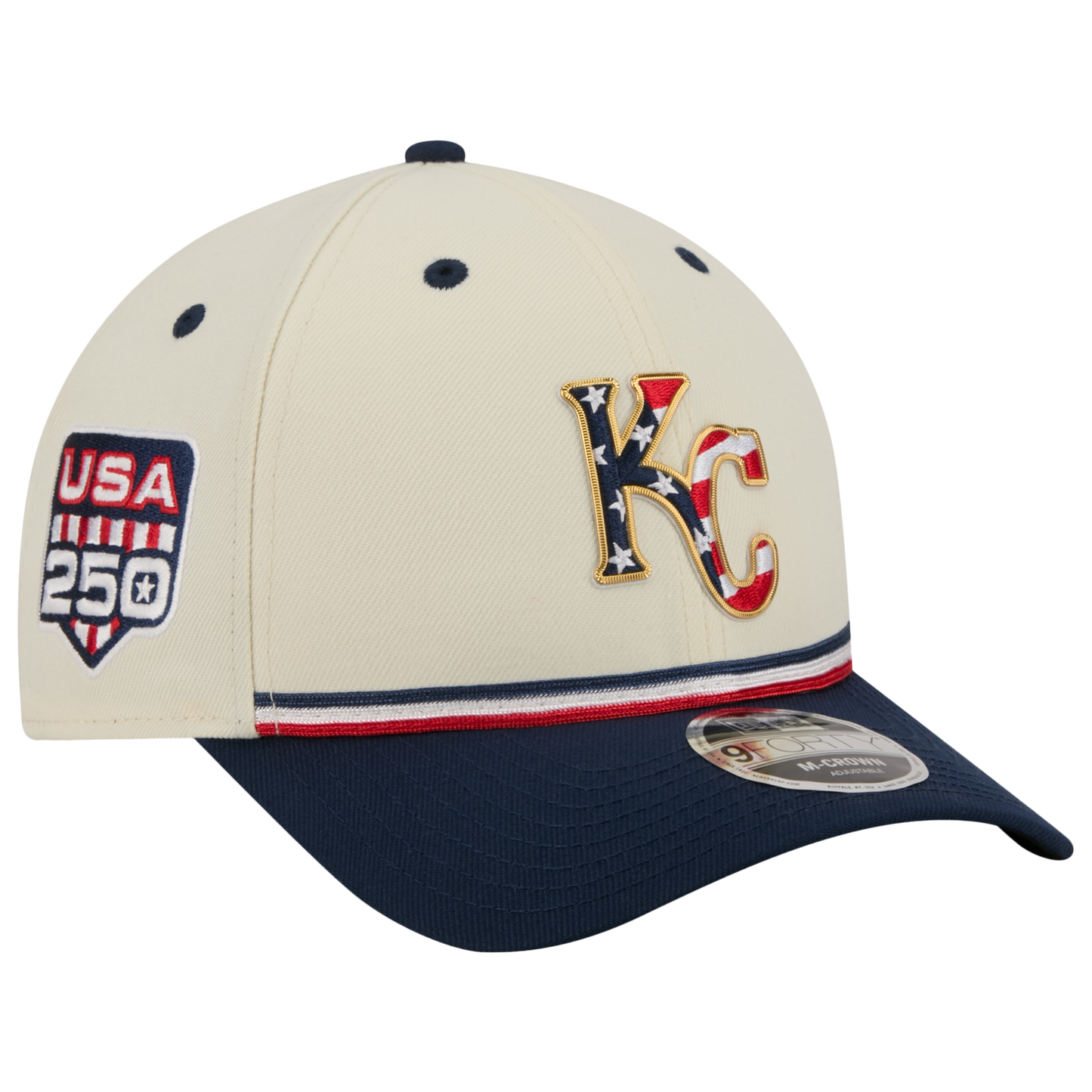 New Era Royals MLB26 July 4 940MC Cap - Men's - Red/Tan/Blue