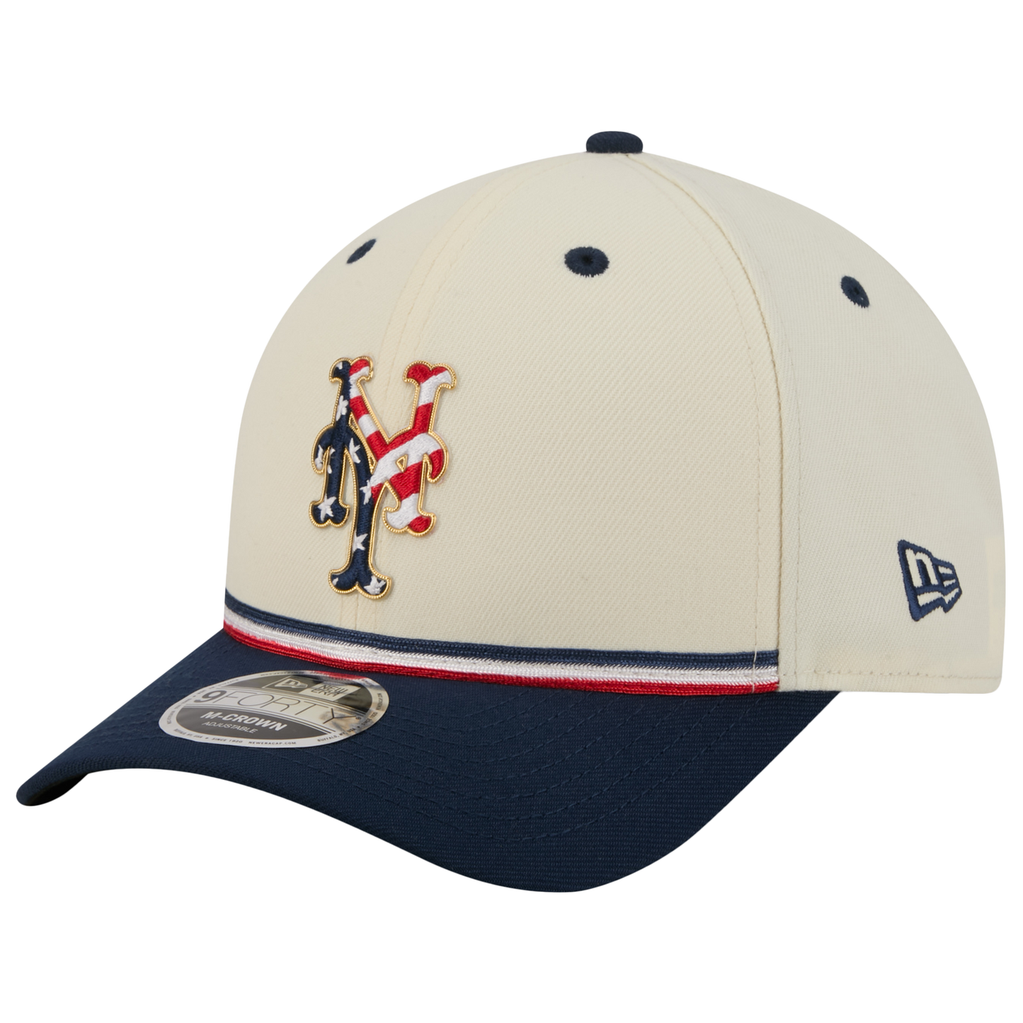 New Era Mets MLB26 July 4 940MC Cap - Men's - Tan/Red/Blue
