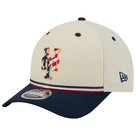New Era Mets MLB26 July 4 940MC Cap - Men's - Tan/Red/Blue