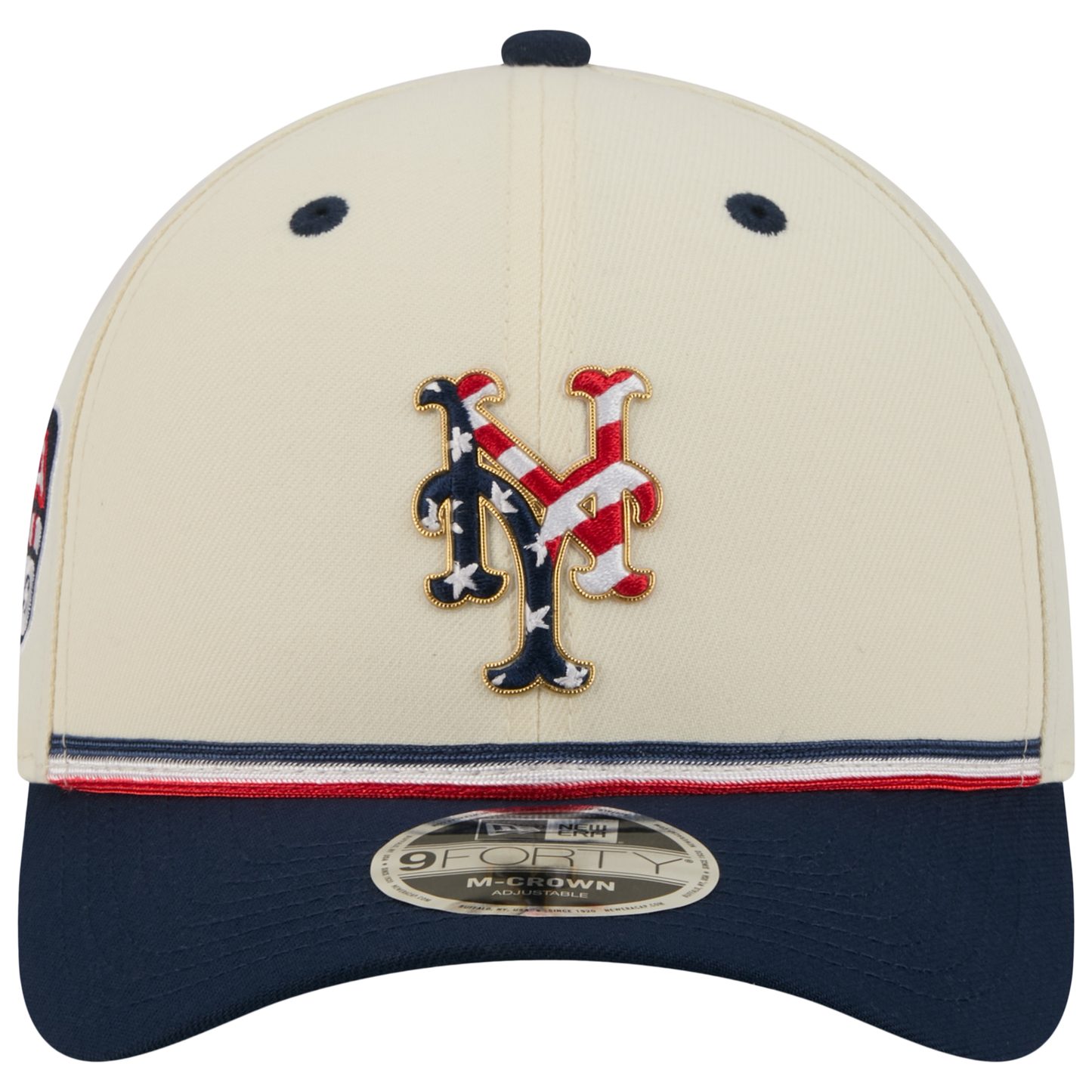 New Era Mets MLB26 July 4 940MC Cap - Men's - Tan/Red/Blue