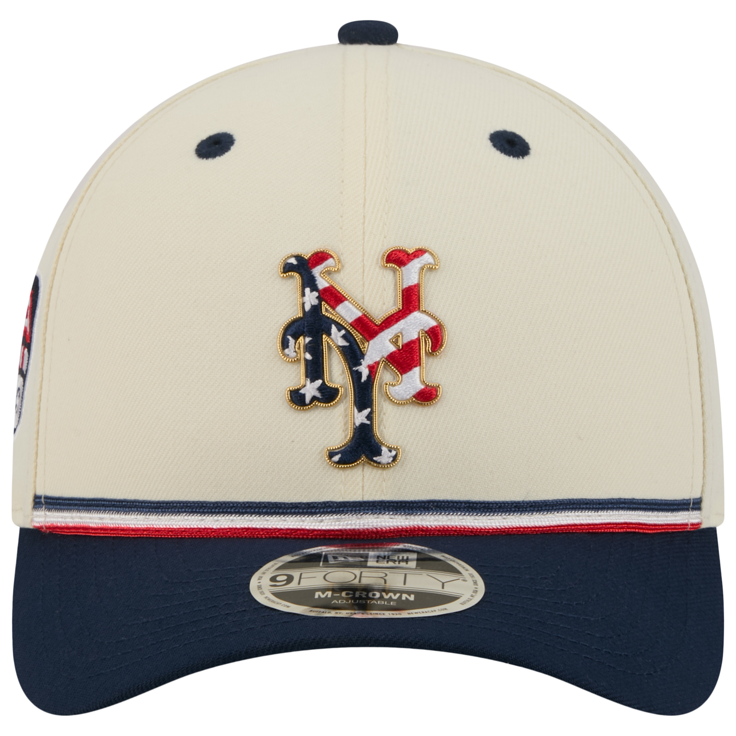 New Era Mets MLB26 July 4 940MC Cap - Men's - Tan/Red/Blue