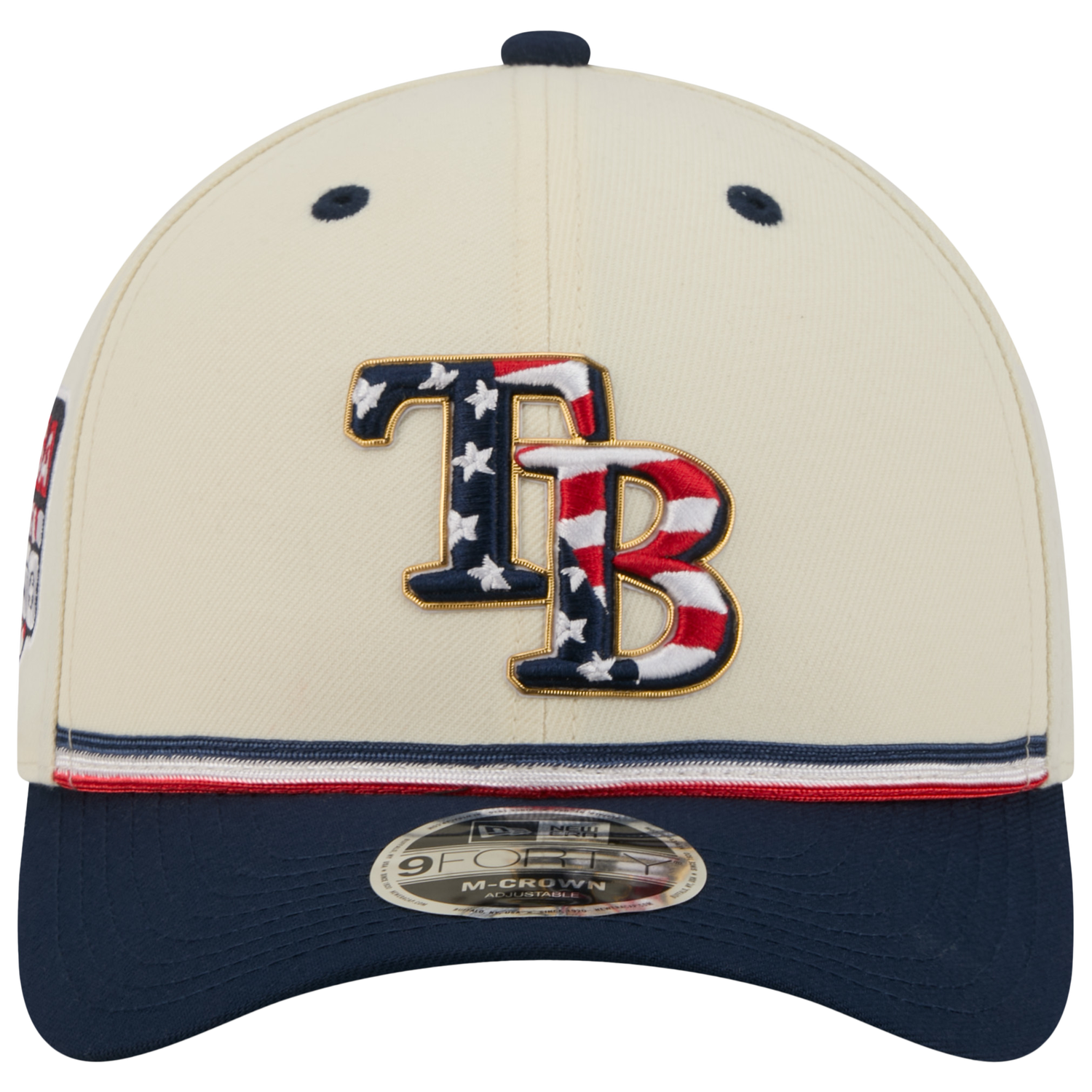 New Era Rays MLB26 July 4 940MC Cap - Men's - Tan/Red/Blue