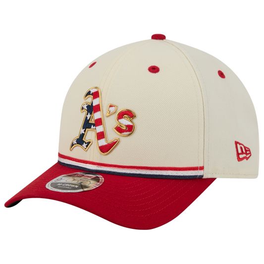 New Era Athletics MLB26 July 4 940MC Cap - Men's - Tan/Blue/Red