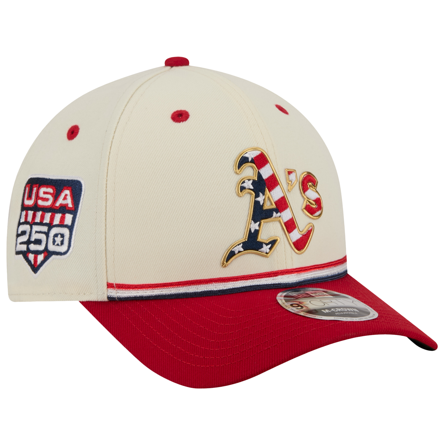 New Era Athletics MLB26 July 4 940MC Cap - Men's - Tan/Blue/Red