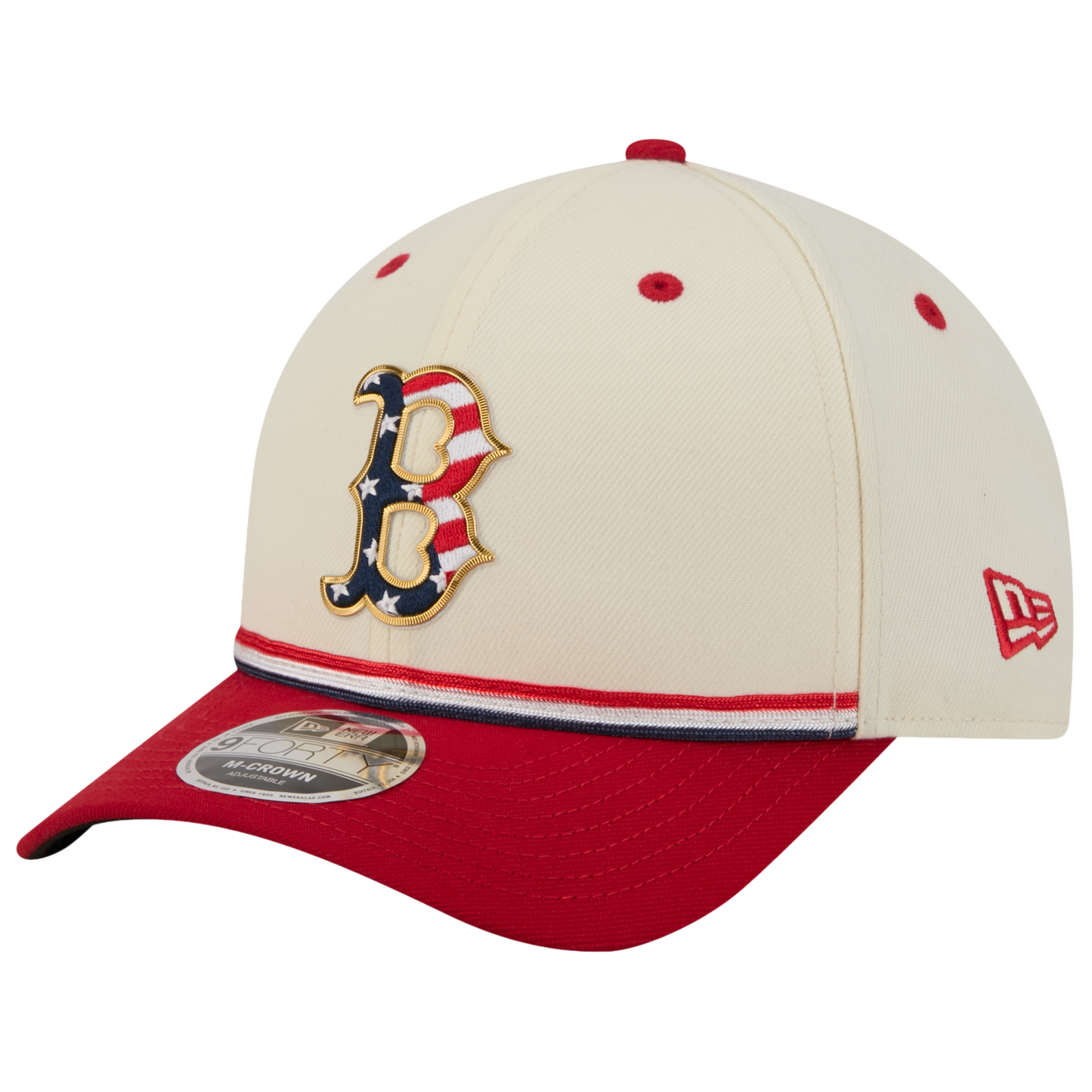 New Era Red Sox MLB26 July 4 940MC Cap - Men's - Tan/Blue/Red
