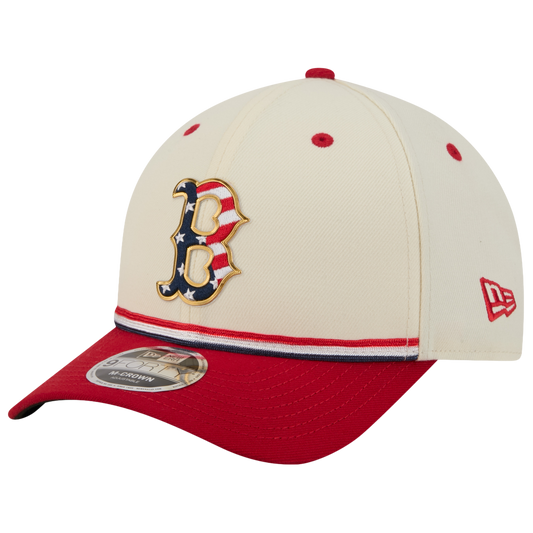 New Era Red Sox MLB26 July 4 940MC Cap - Men's - Tan/Blue/Red
