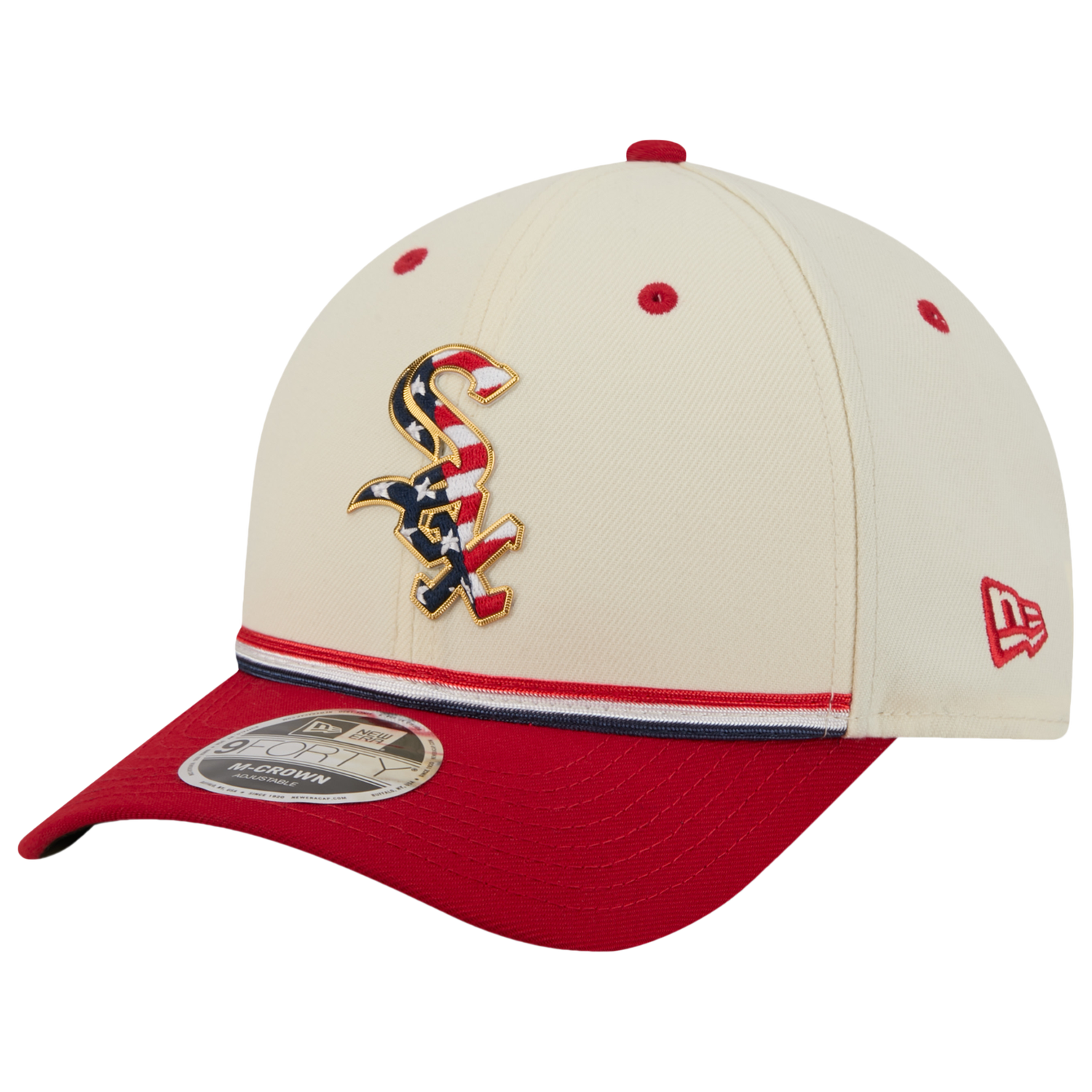 New Era White Sox MLB26 July 4 940MC Cap - Men's - Tan/Blue/Red