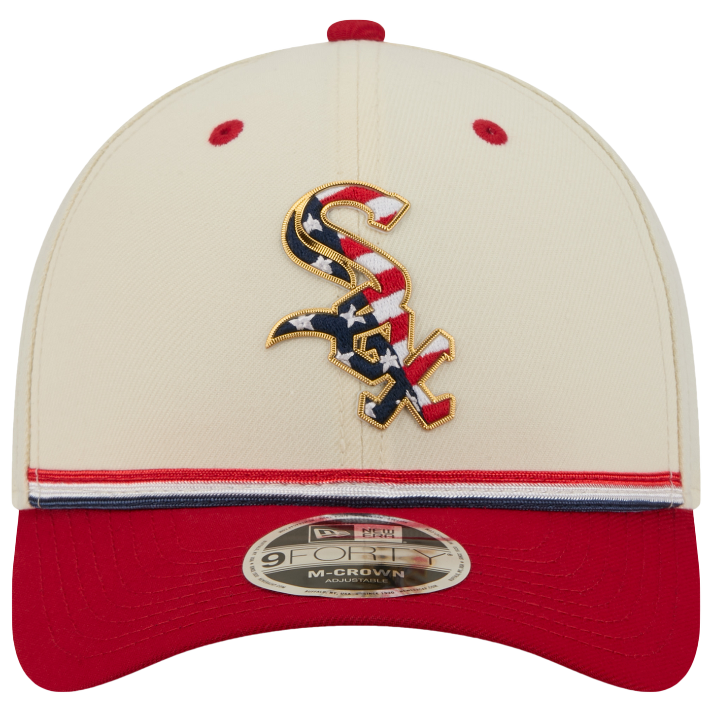 New Era White Sox MLB26 July 4 940MC Cap - Men's - Tan/Blue/Red