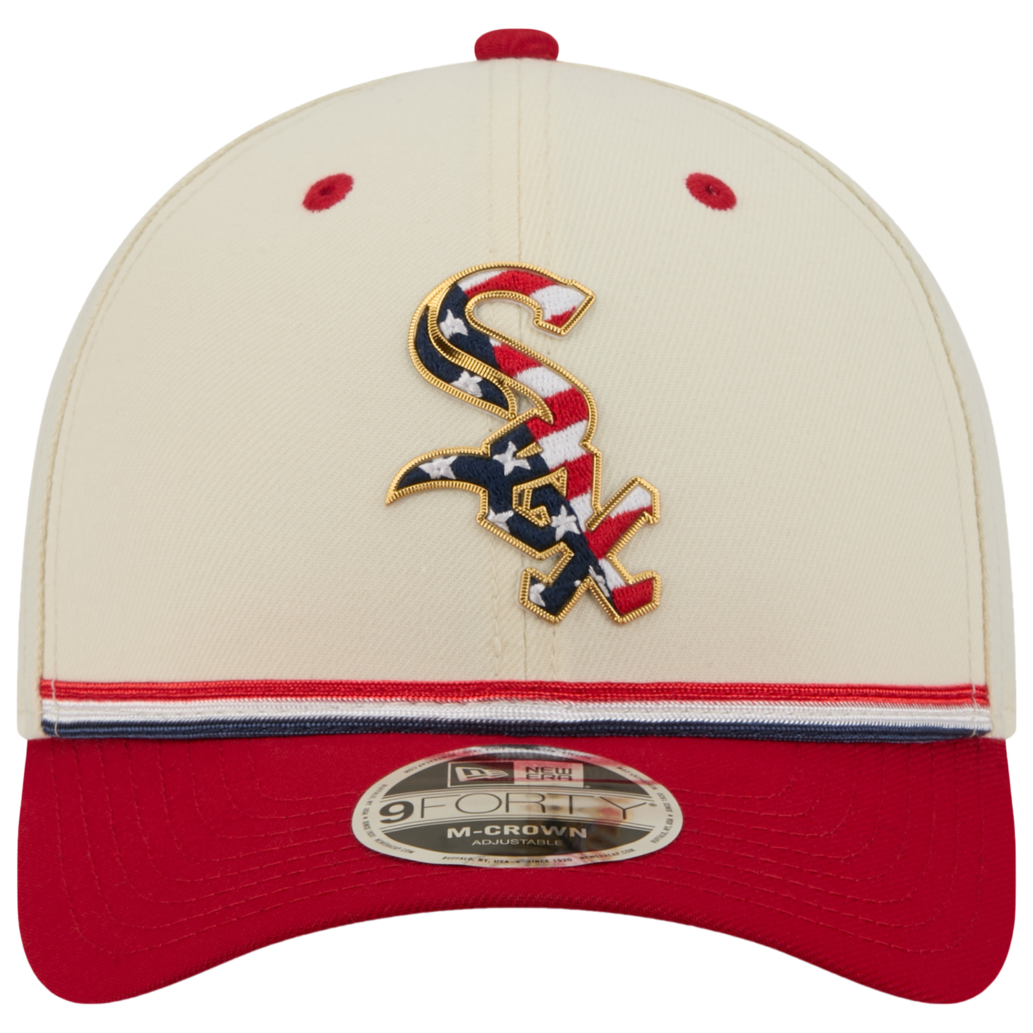 New Era White Sox MLB26 July 4 940MC Cap - Men's - Tan/Blue/Red