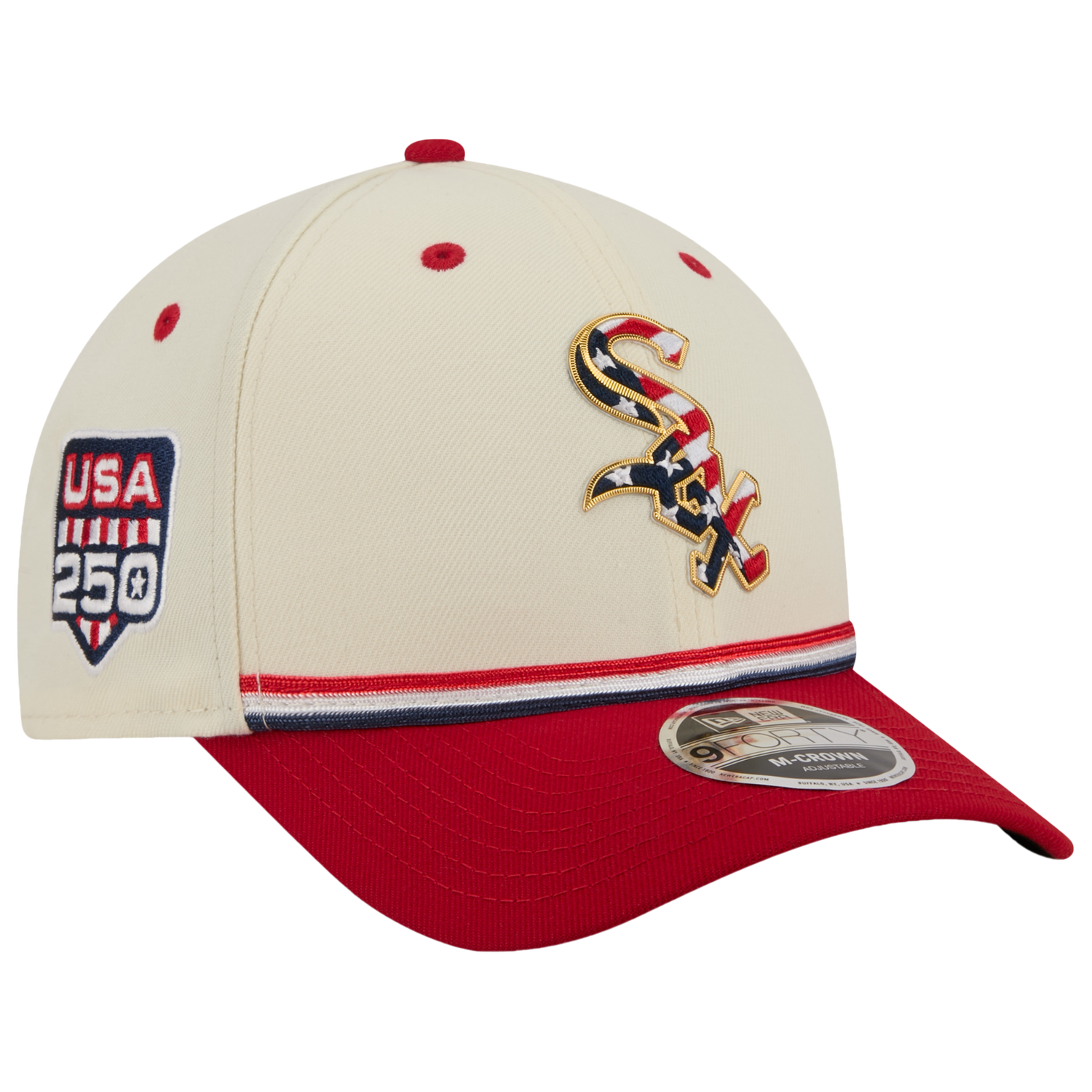 New Era White Sox MLB26 July 4 940MC Cap - Men's - Tan/Blue/Red