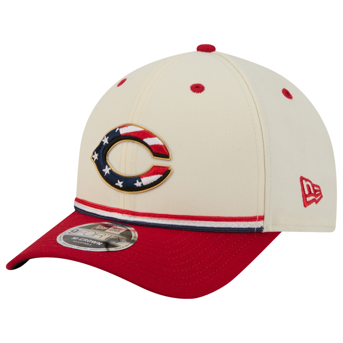 New Era Reds MLB26 July 4 940MC Cap - Men's - Blue/Red/Tan