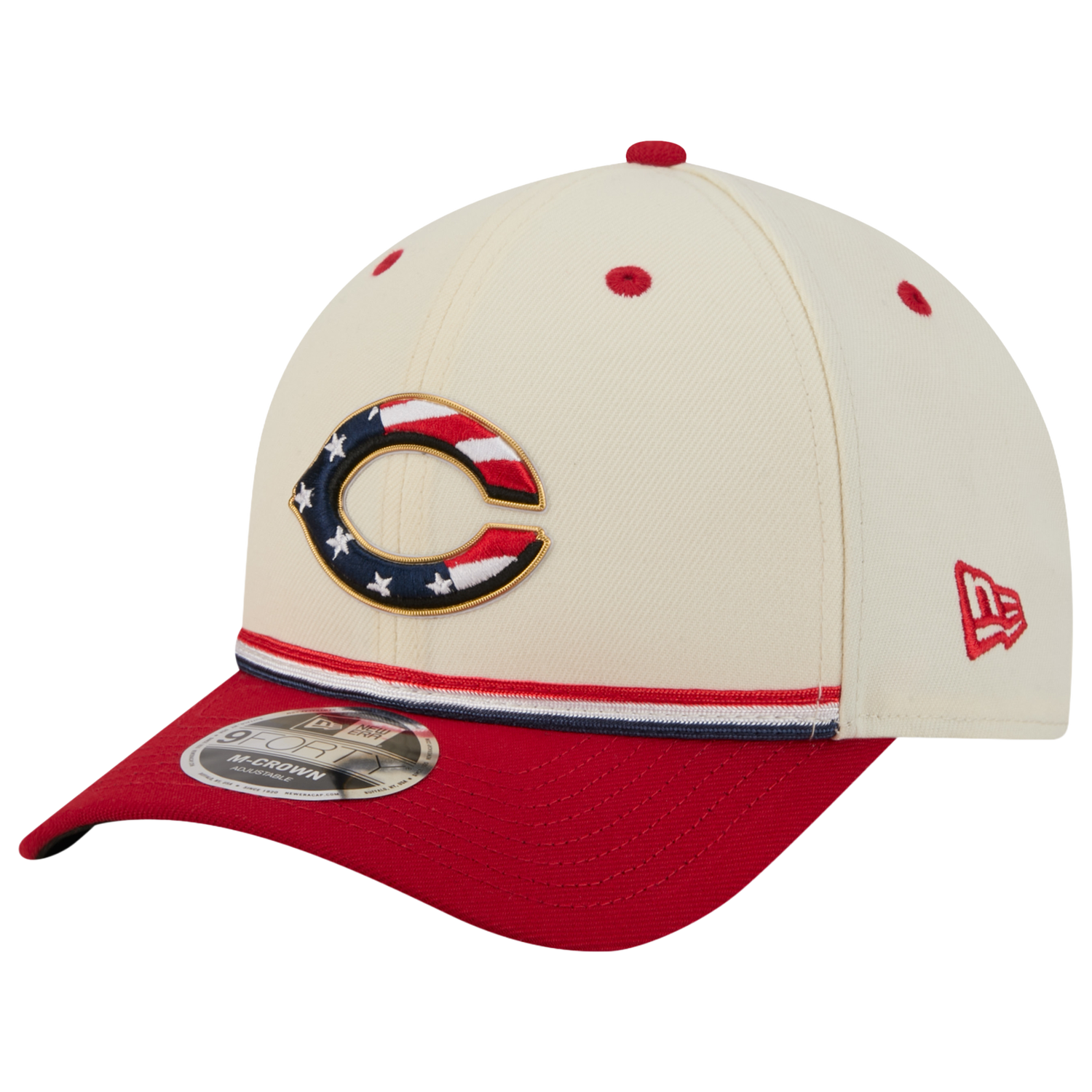New Era Reds MLB26 July 4 940MC Cap - Men's - Blue/Red/Tan