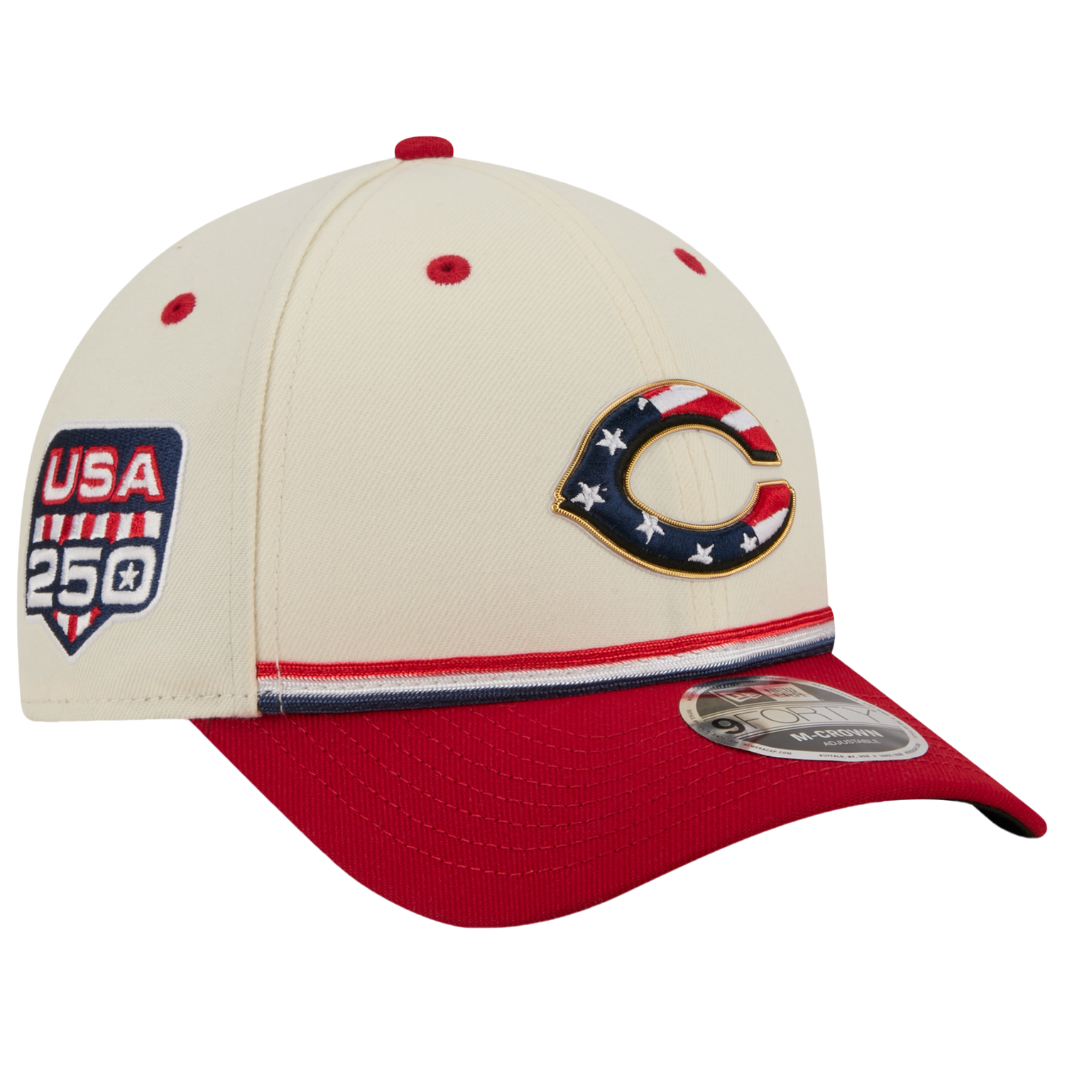 New Era Reds MLB26 July 4 940MC Cap - Men's - Blue/Red/Tan