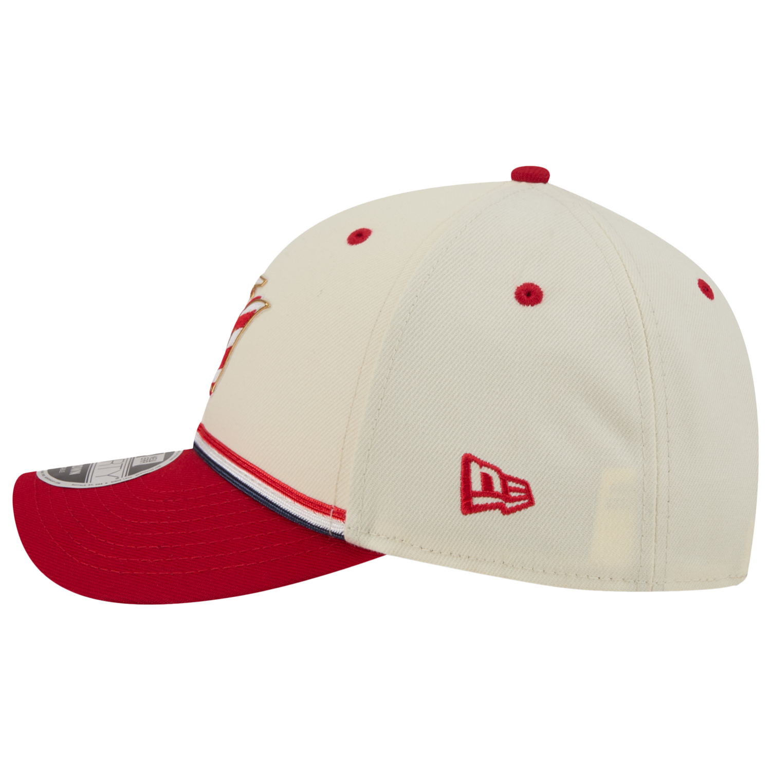 New Era Marlins MLB26 July 4 940MC Cap - Men's - Tan/Red/Blue