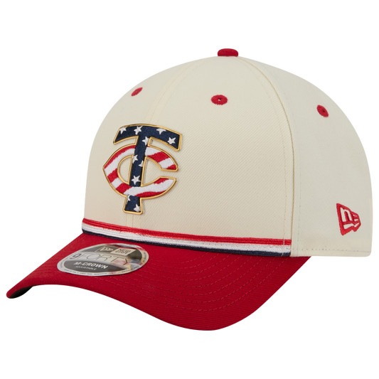 New Era Twins MLB26 July 4 940MC Cap - Men's - Tan/Blue/Red