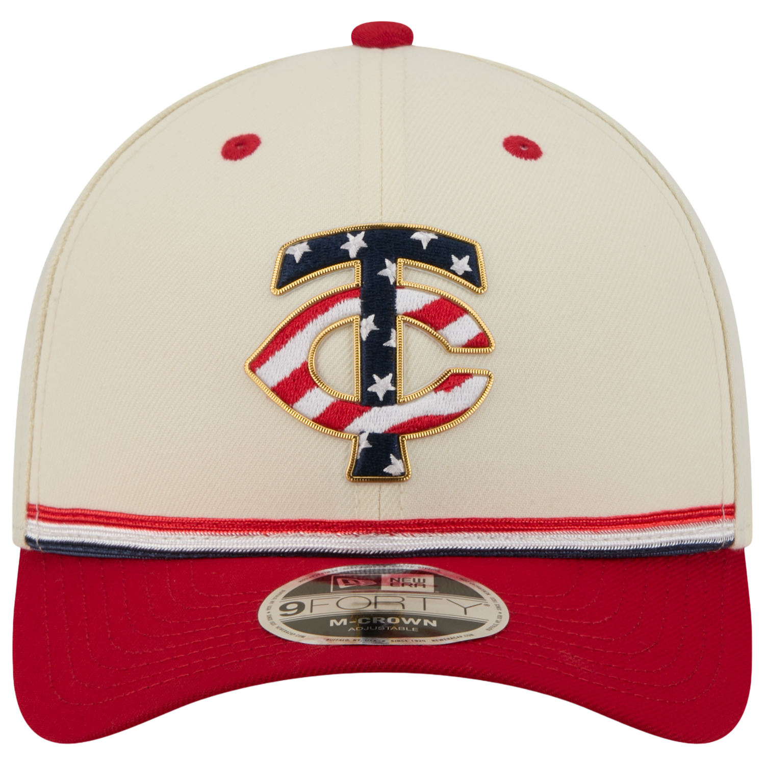 New Era Twins MLB26 July 4 940MC Cap - Men's - Tan/Blue/Red