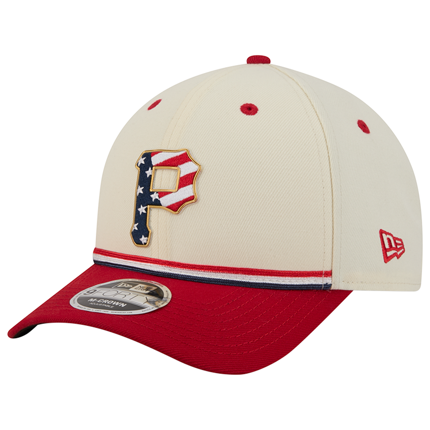 New Era Pirates MLB26 July 4 940MC Cap - Men's - Red/Tan/Blue