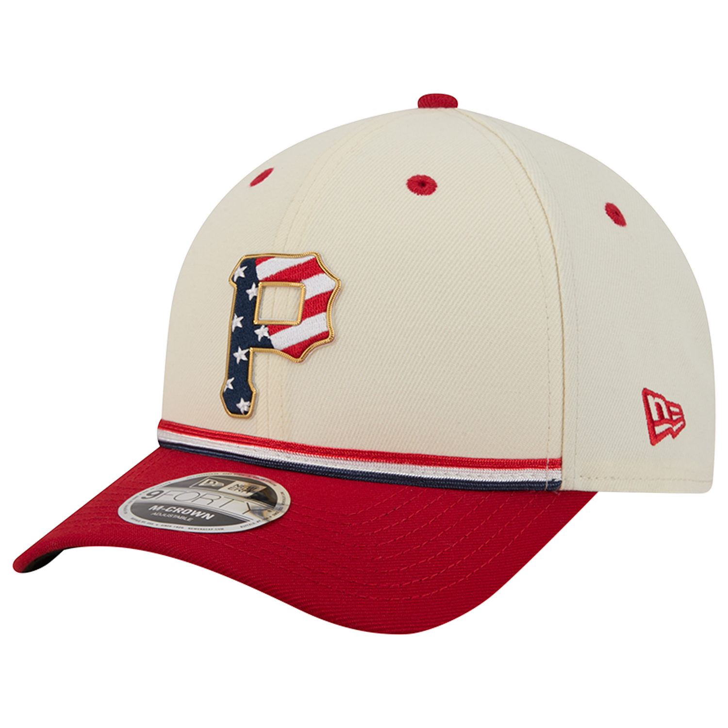New Era Pirates MLB26 July 4 940MC Cap - Men's - Red/Tan/Blue