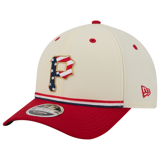 New Era Pirates MLB26 July 4 940MC Cap - Men's - Red/Tan/Blue