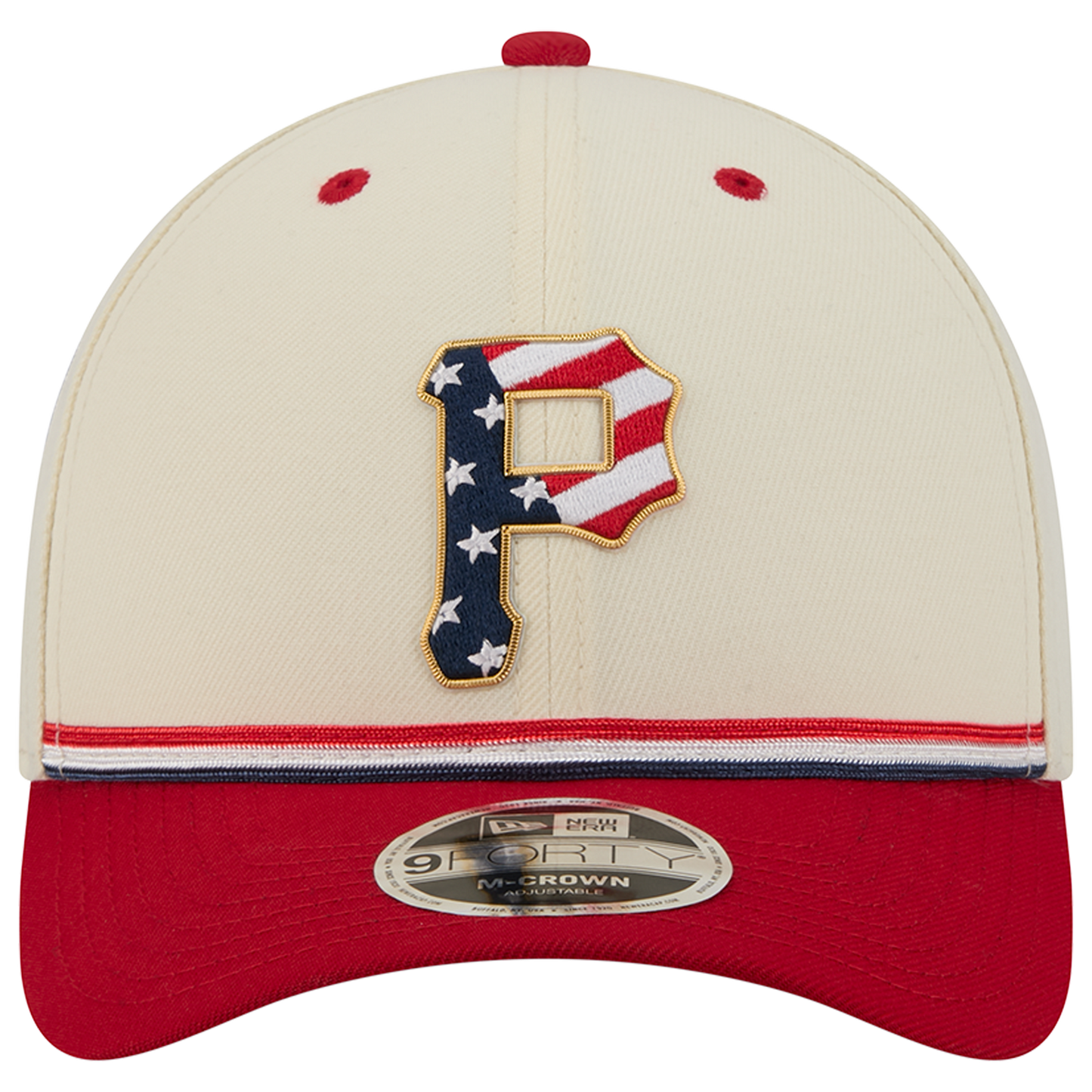 New Era Pirates MLB26 July 4 940MC Cap - Men's - Red/Tan/Blue