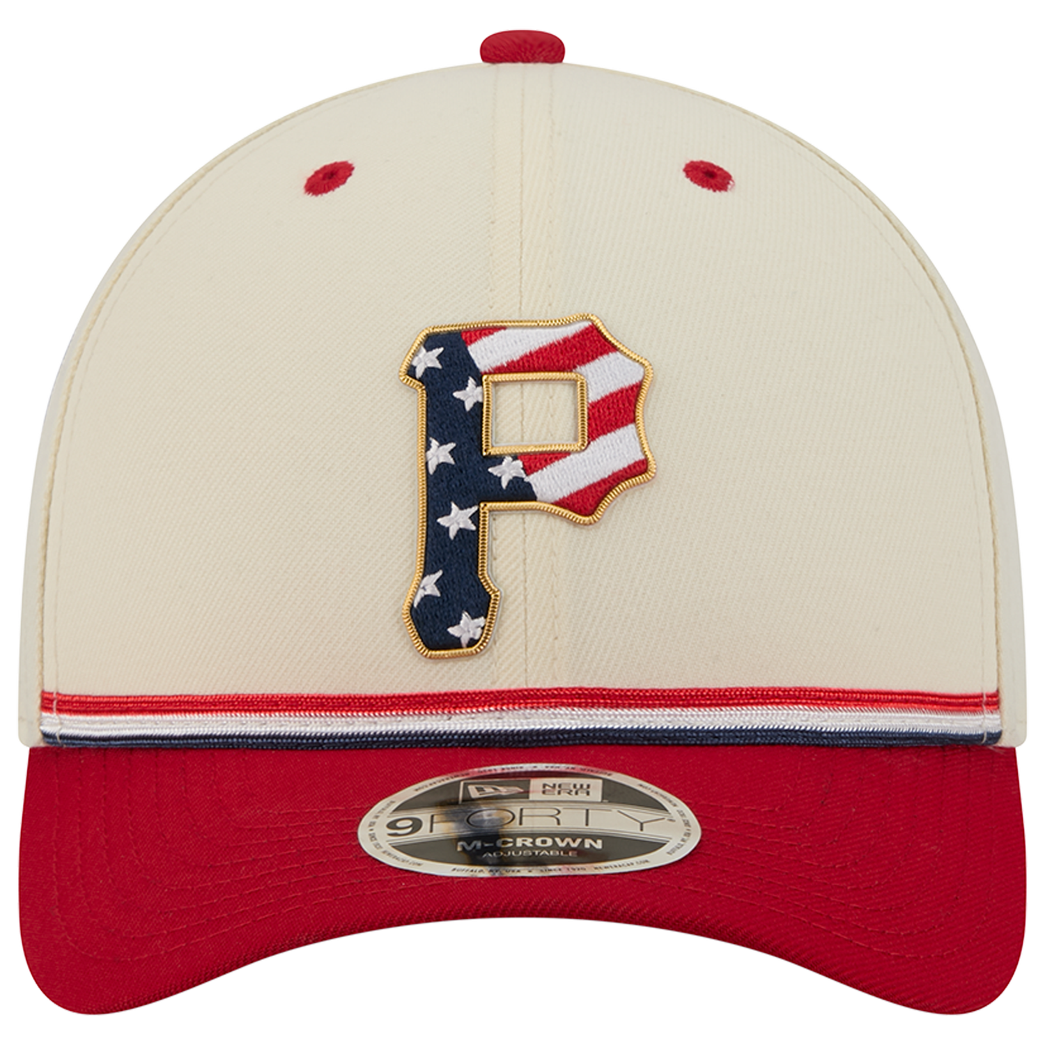 New Era Pirates MLB26 July 4 940MC Cap - Men's - Red/Tan/Blue