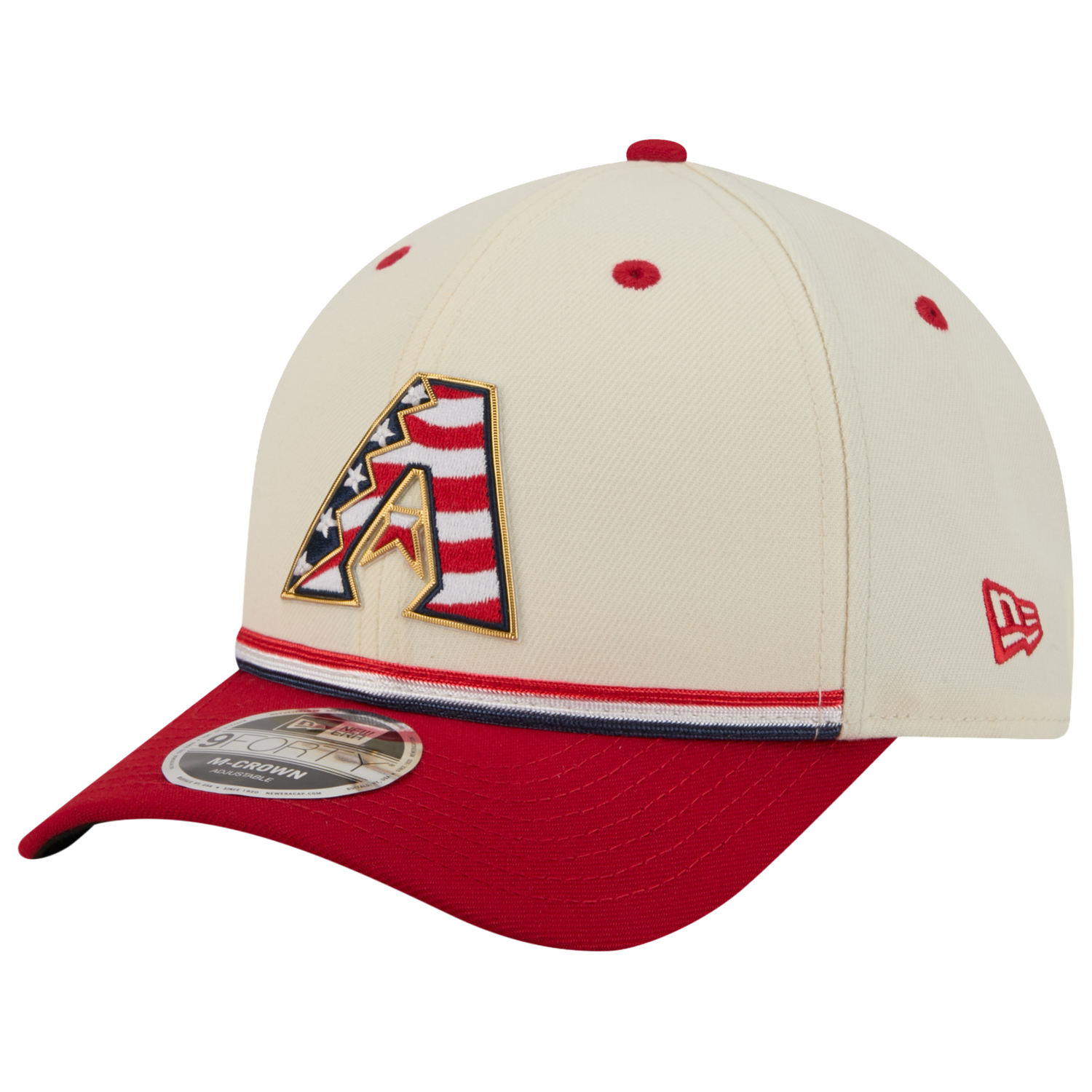 New Era Diamondbacks MLB26 July 4 940MC Cap - Men's - Blue/Red/Tan